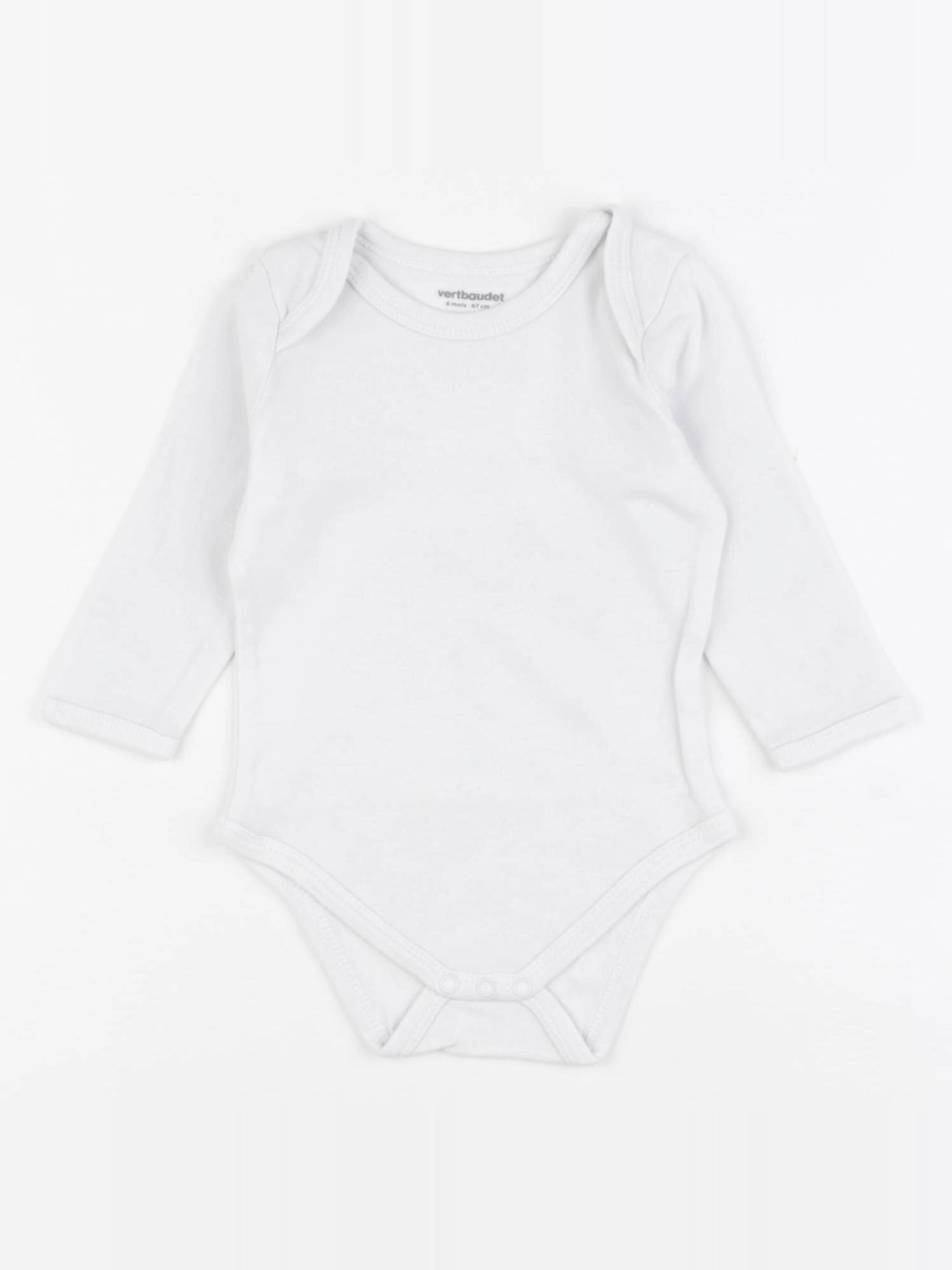 Vertbaudet - body blanc - 6 mois