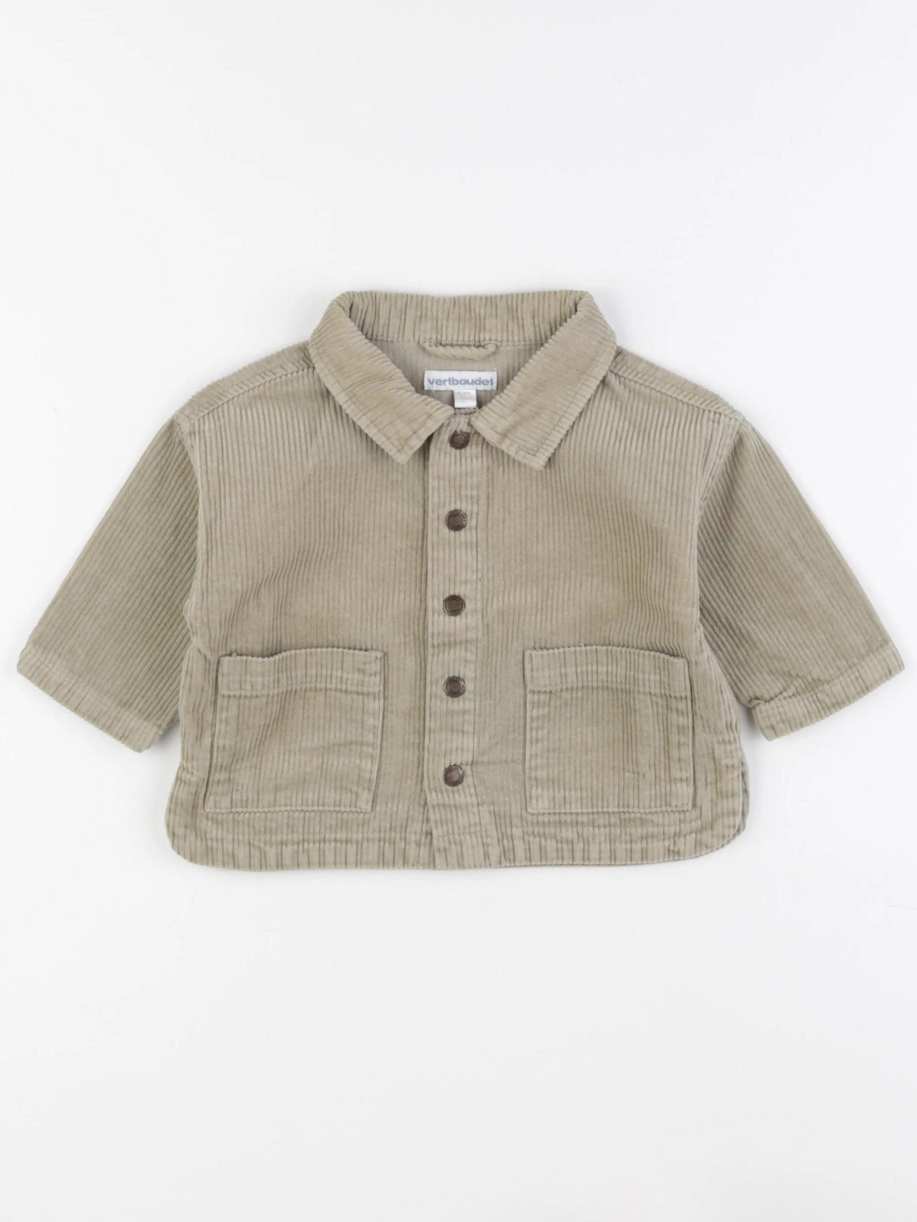 Vertbaudet - chemise vert - 6 mois
