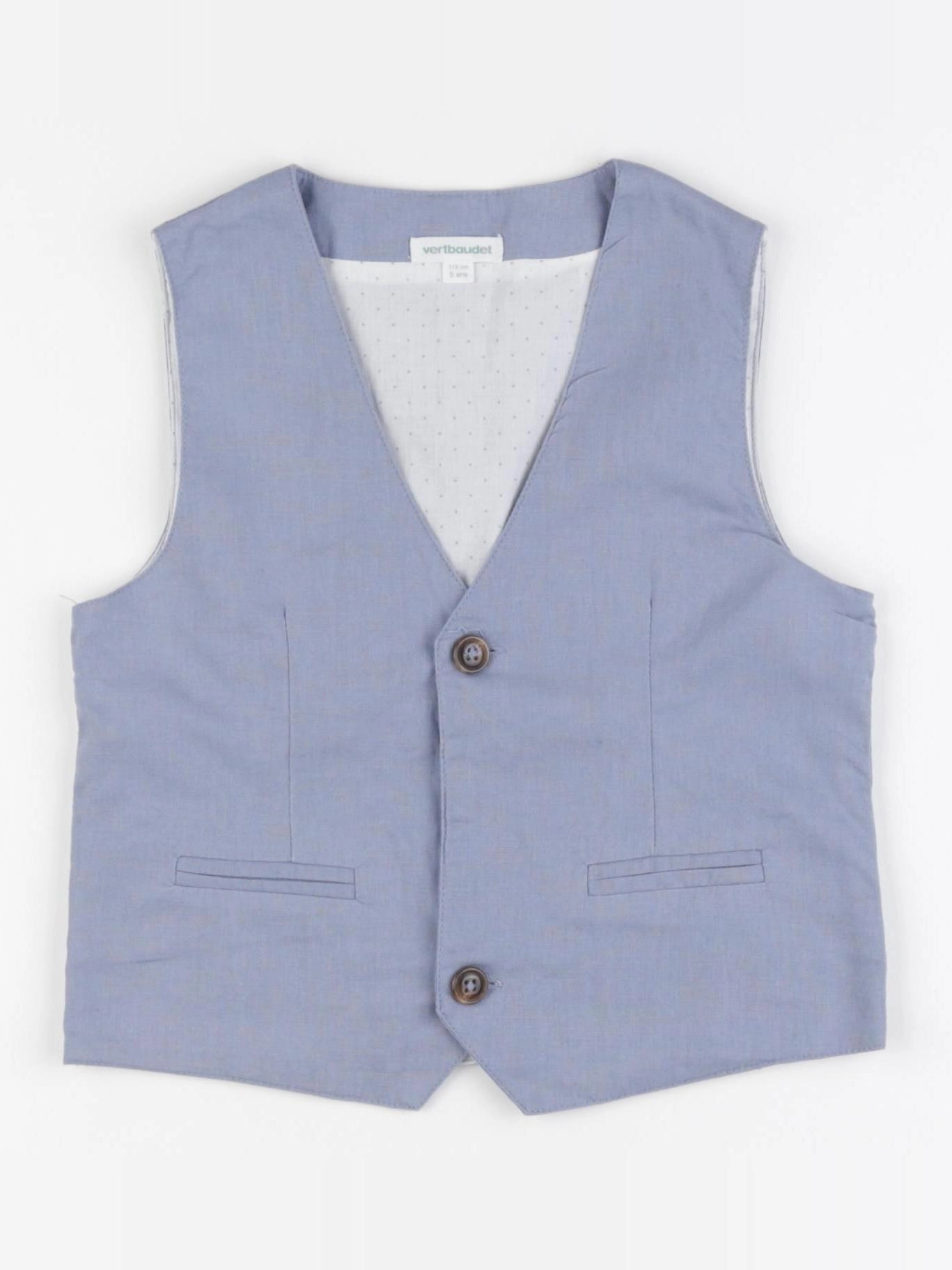Vertbaudet - gilet bleu - 5 ans