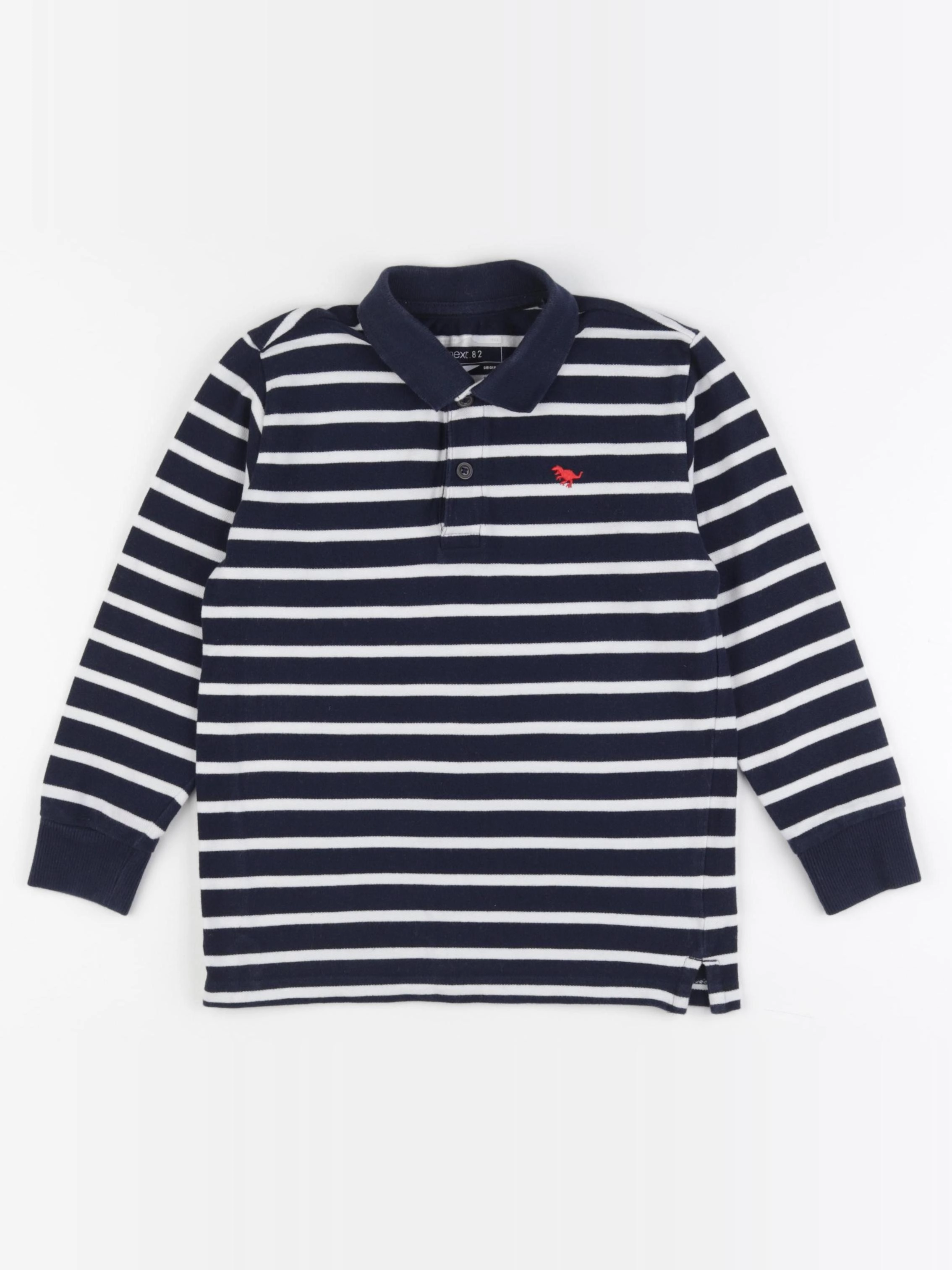 Next - polo bleu, blanc - 5/6 ans