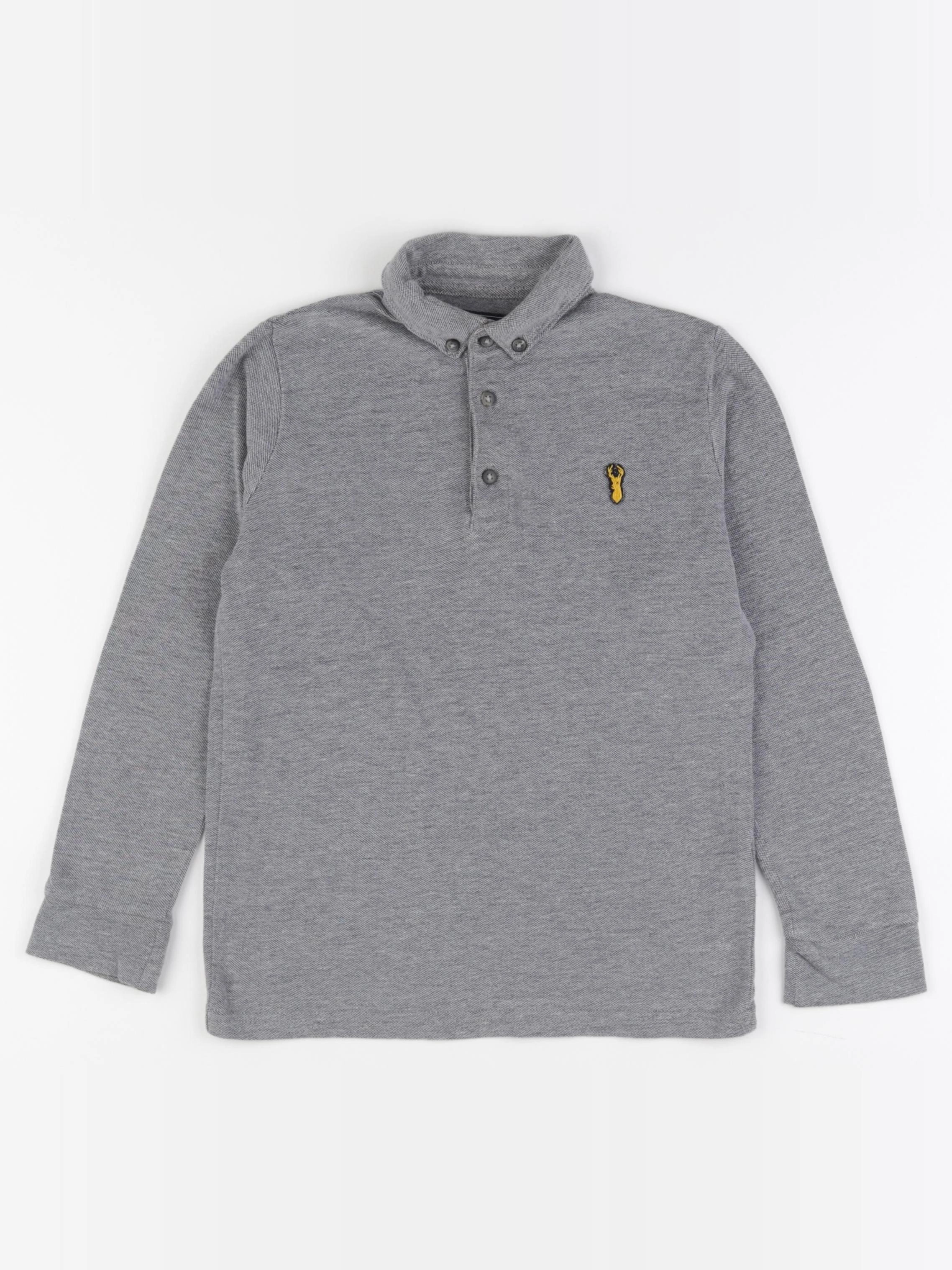 Next - polo gris - 7 ans