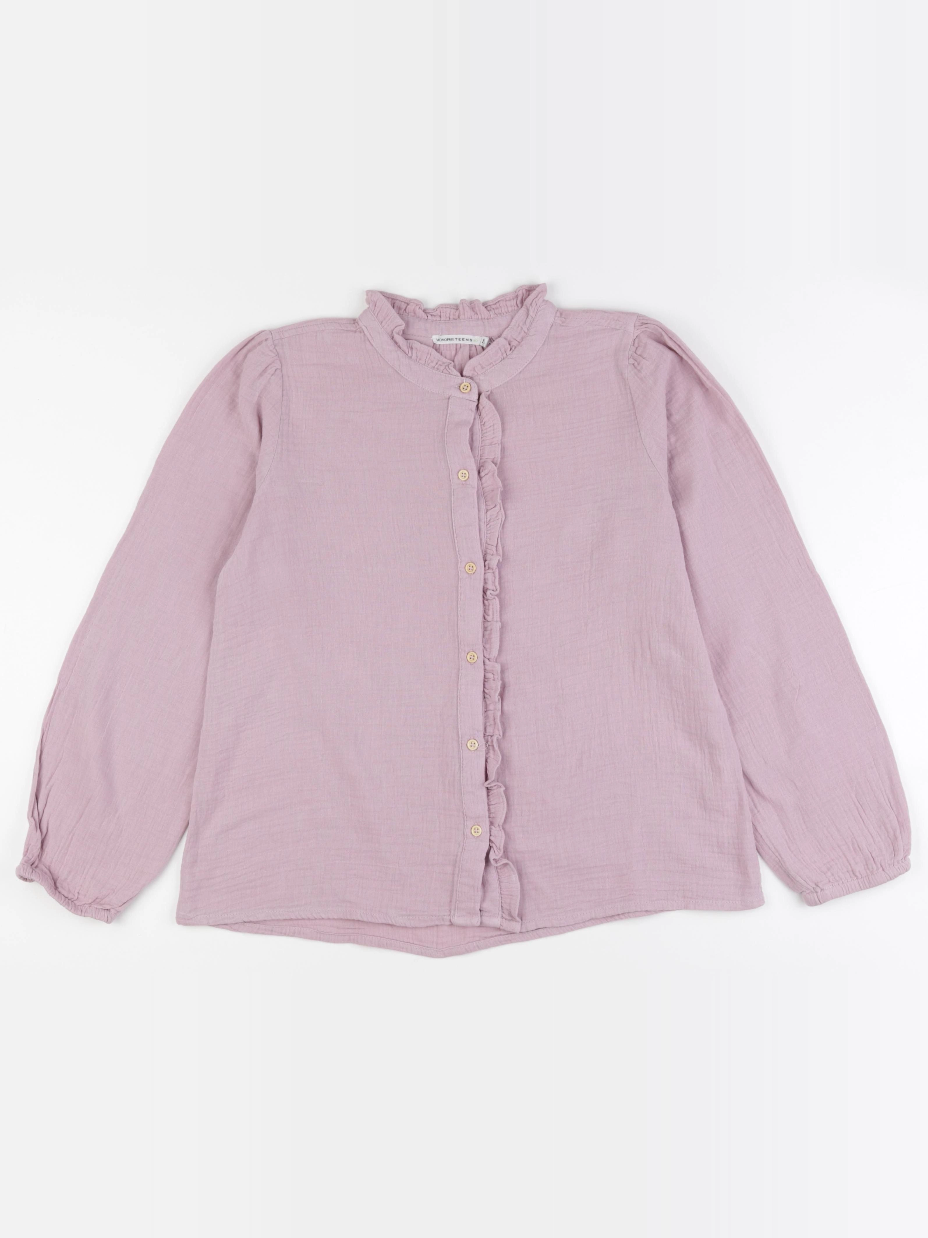 Monoprix - blouse violet - 14 ans