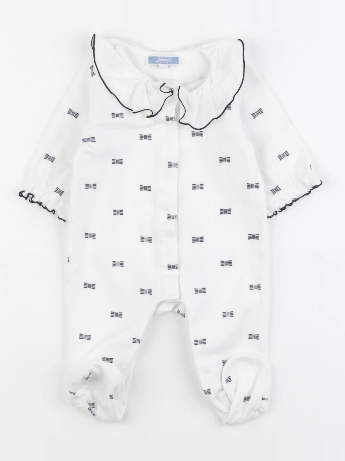 Jacadi - pyjama coton bleu - 3 mois