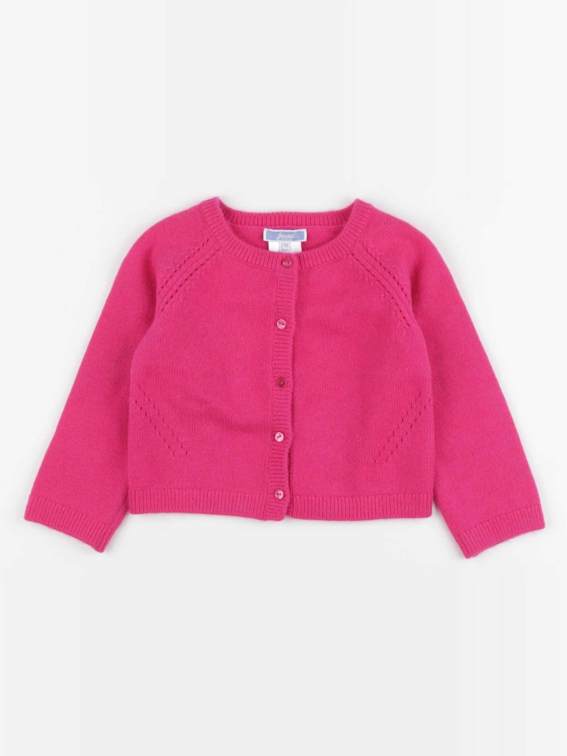 Jacadi - gilet rose - 24 mois