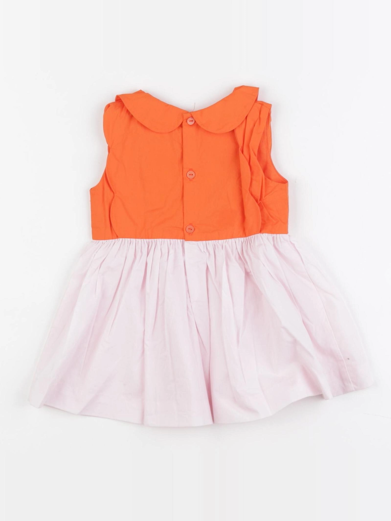 Jacadi - robe orange - 6 mois