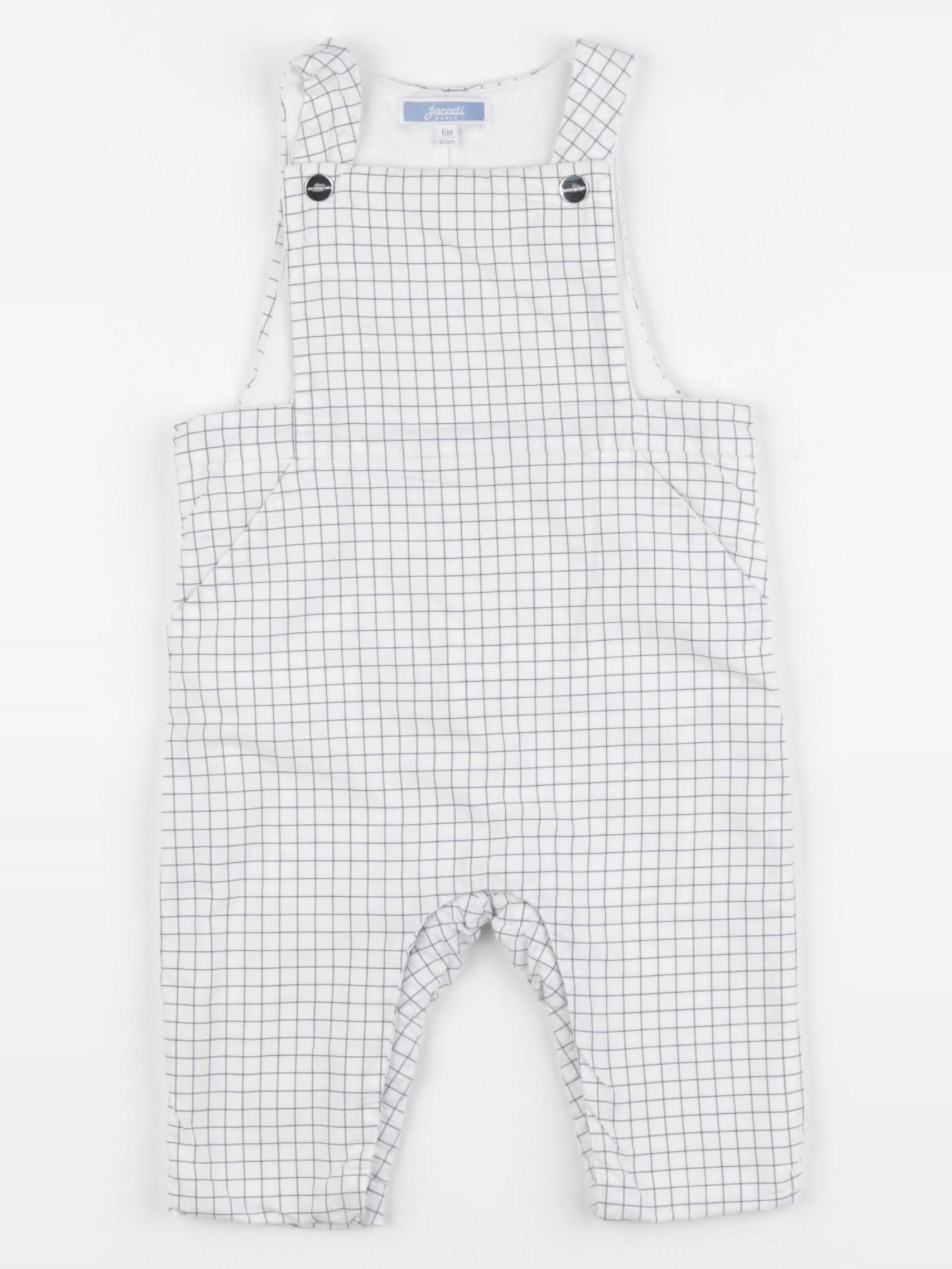 Jacadi - salopette doublé bleu - 6 mois