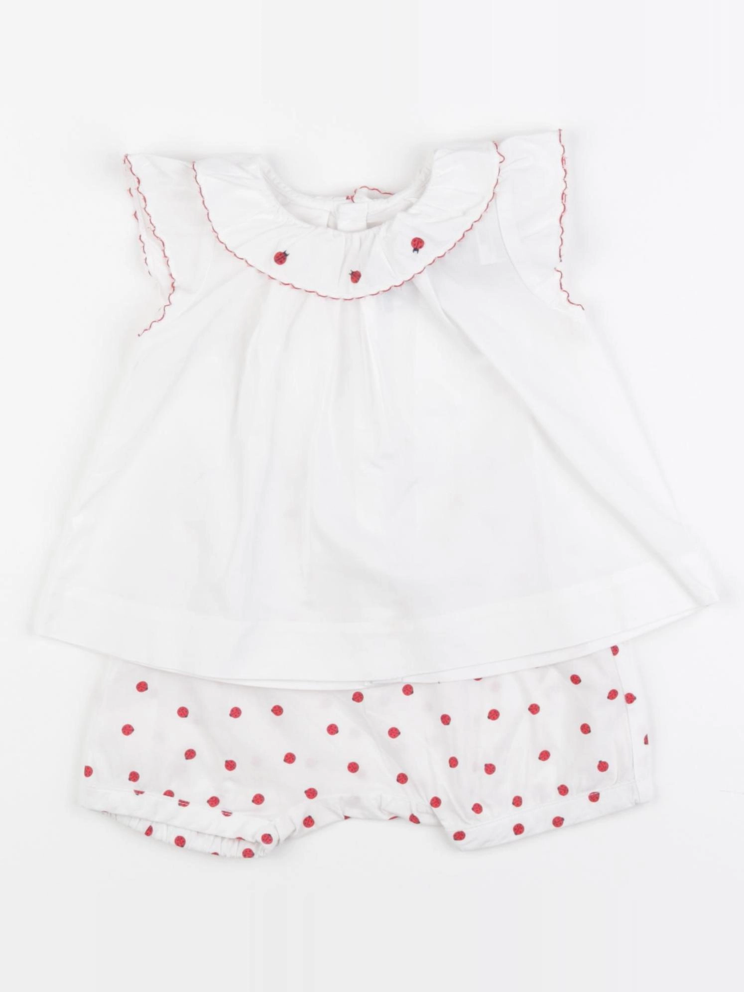 Jacadi - ensemble blanc - 6 mois