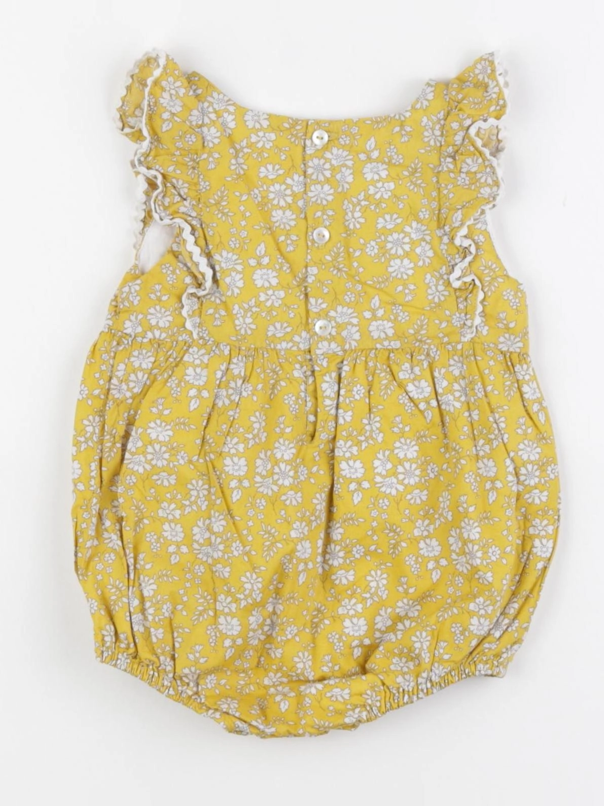 Jacadi - combinaison liberty jaune - 6 mois