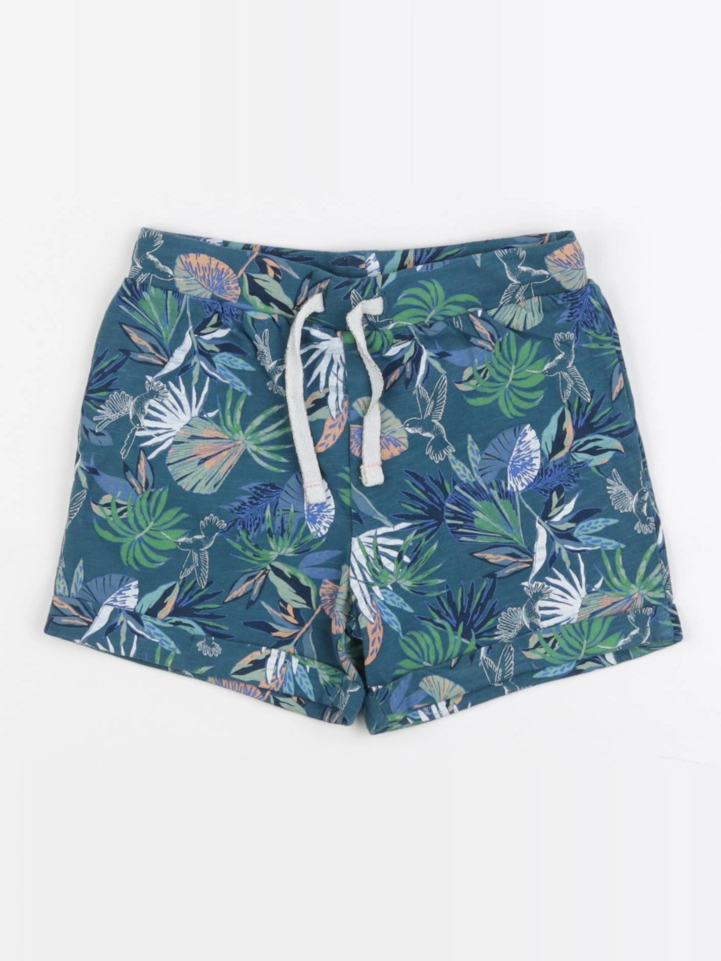 Vertbaudet - short vert, bleu - 4 ans