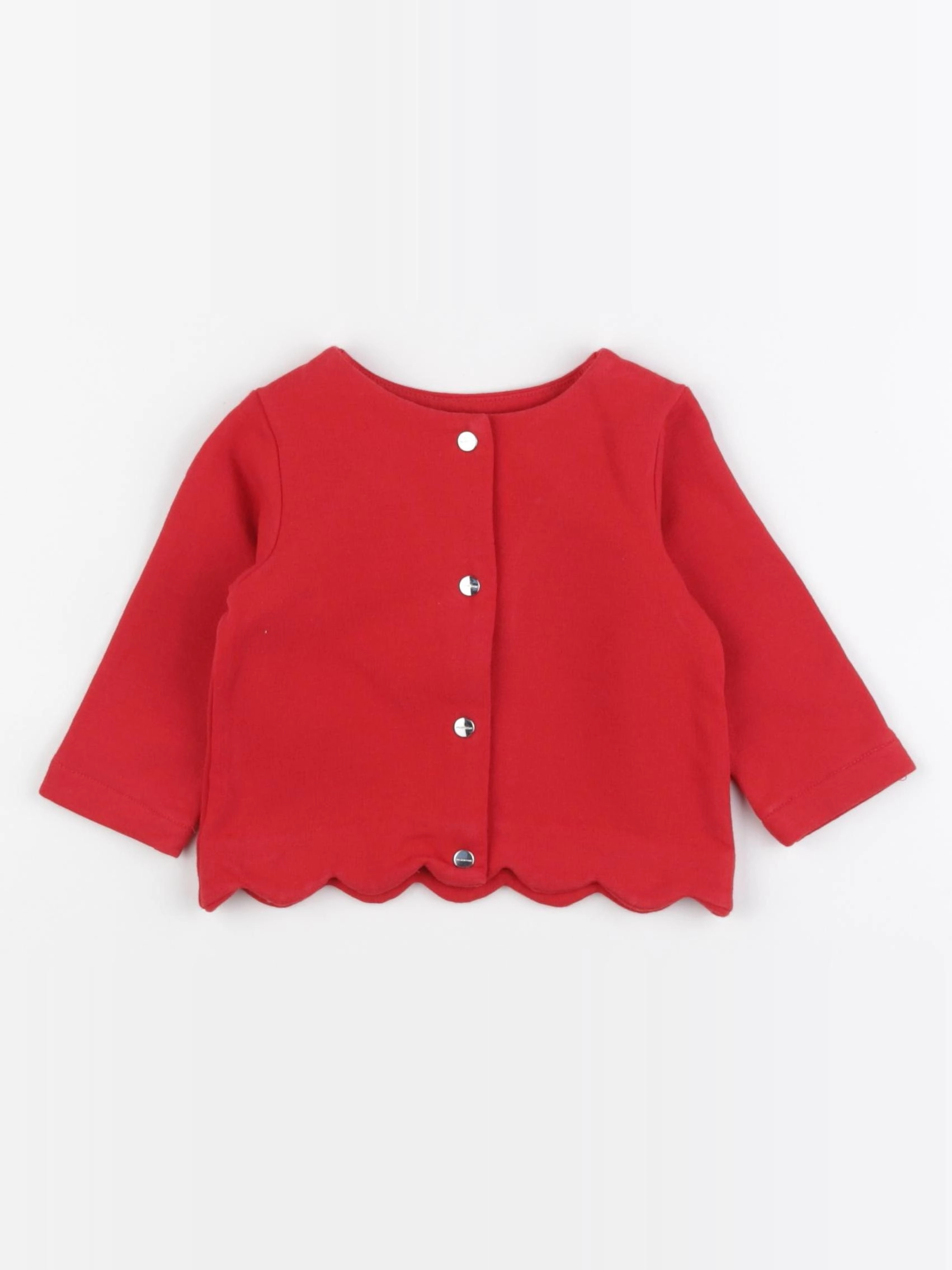 Jacadi - sweat rouge - 6 mois