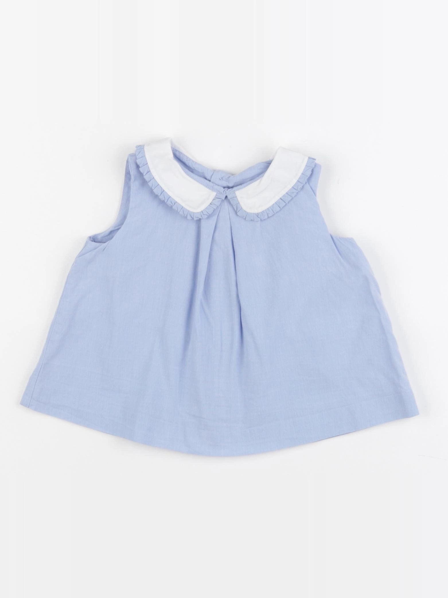 Jacadi - blouse bleu - 12 mois