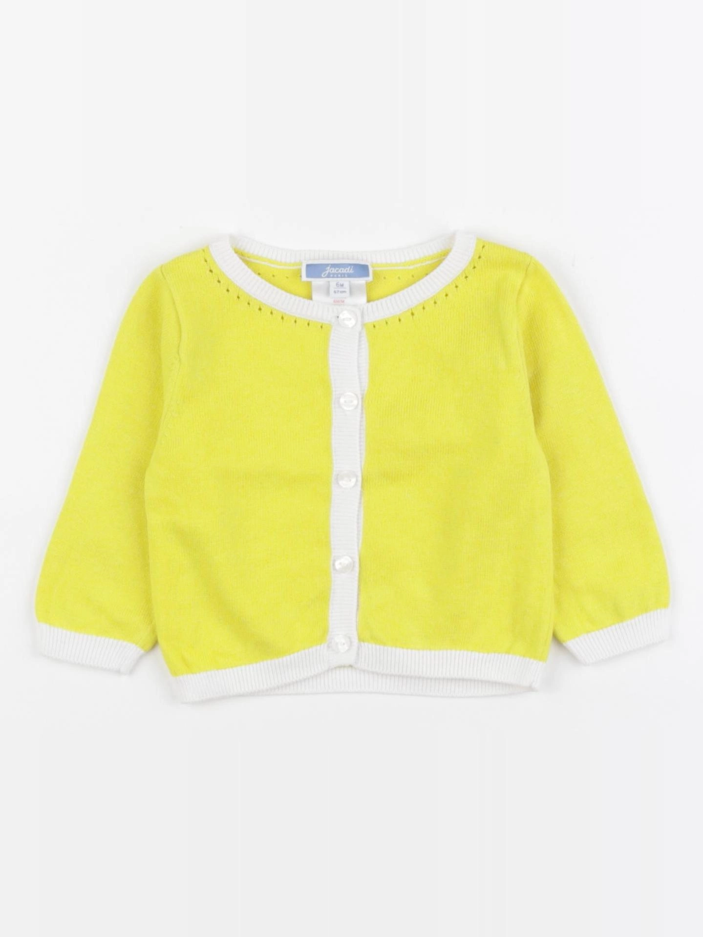 Jacadi - gilet jaune - 6 mois