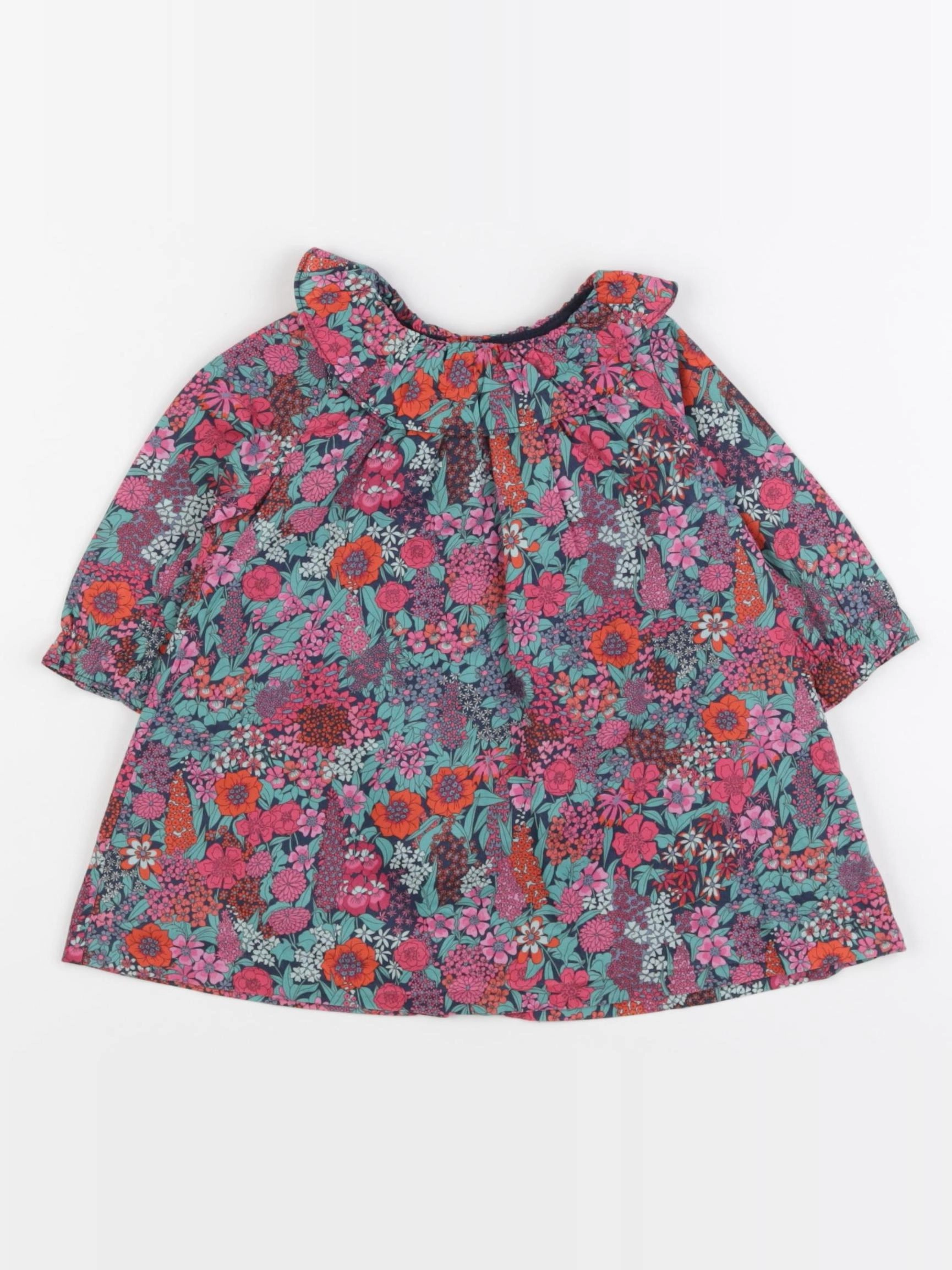 Jacadi - robe liberty multicolore - 6 mois
