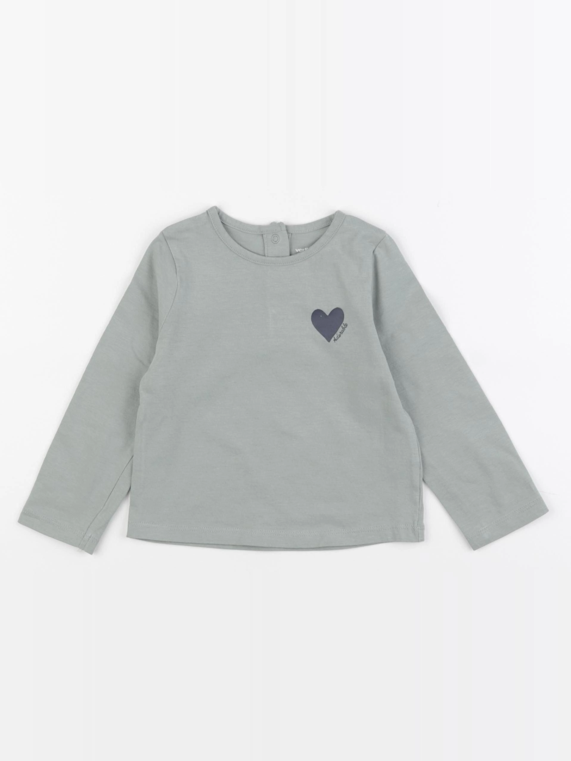 Vertbaudet - tee-shirt vert - 18 mois