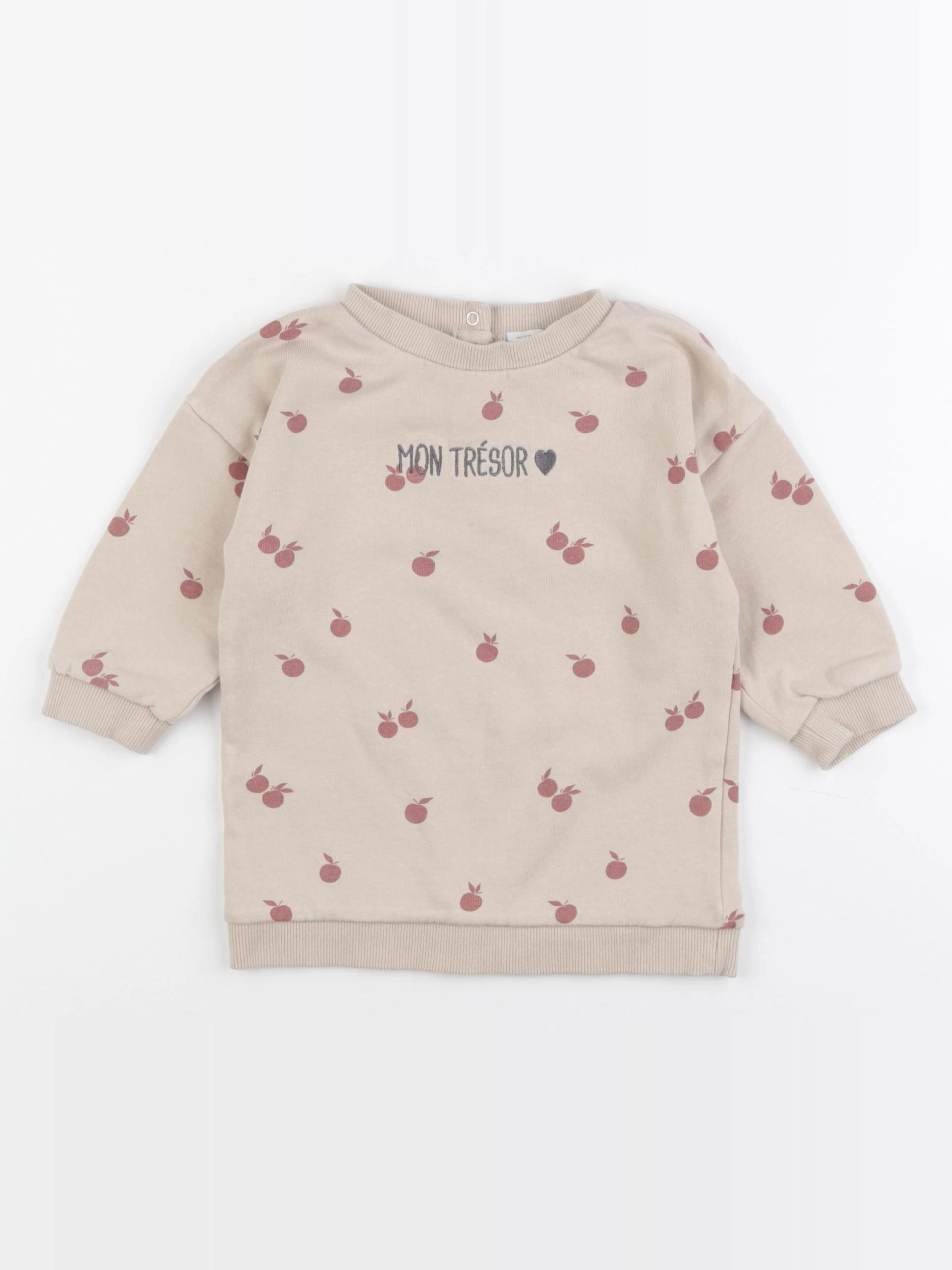 Vertbaudet - robe beige - 18 mois