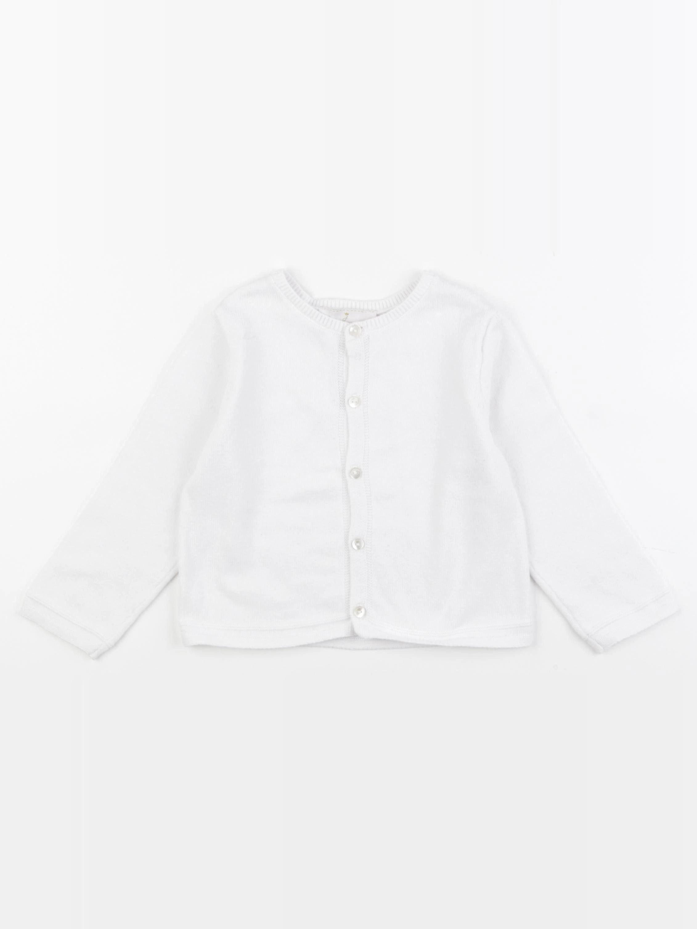 Jacadi - gilet blanc - 36 mois