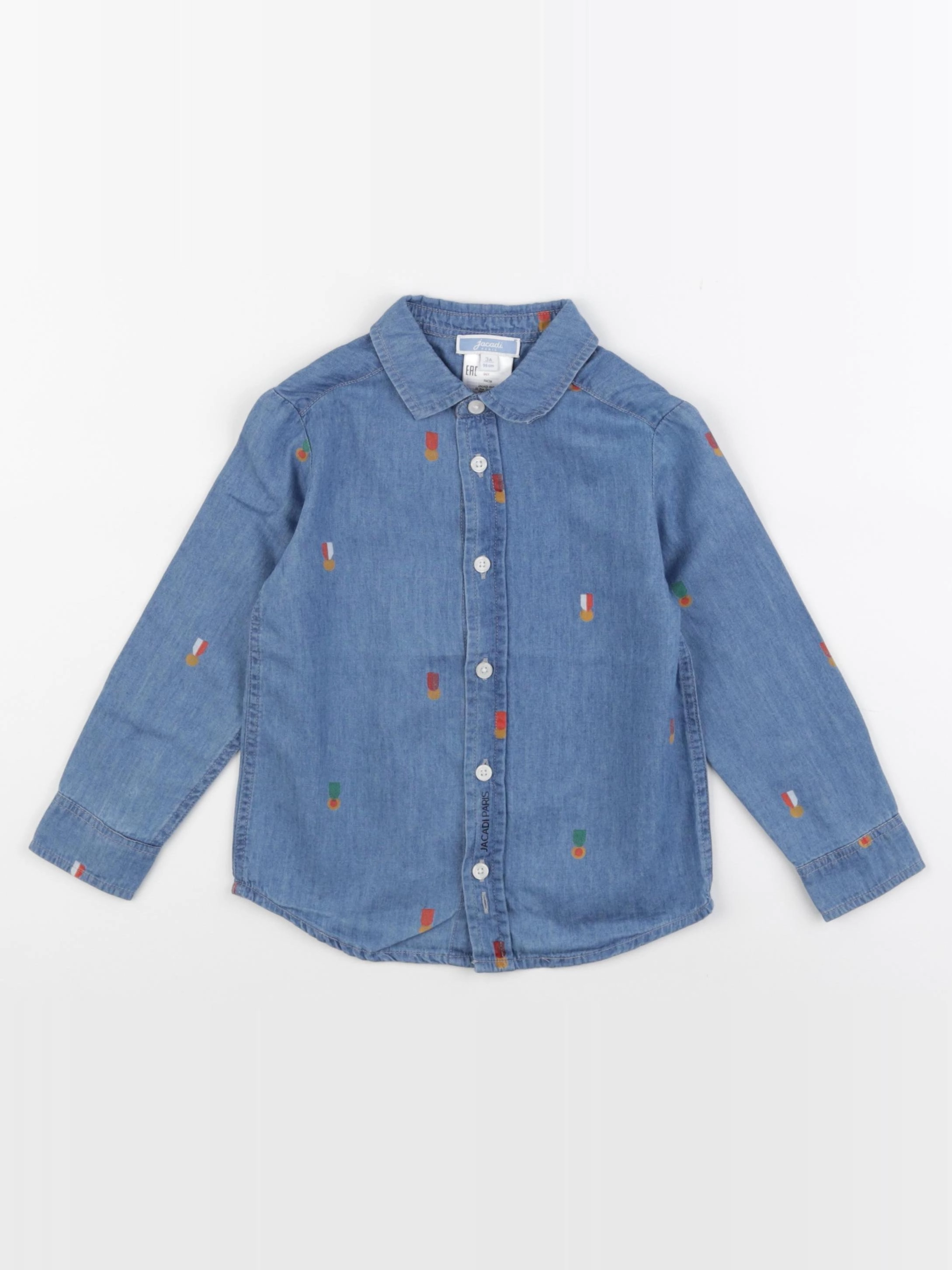 Jacadi - chemise bleu - 3 ans