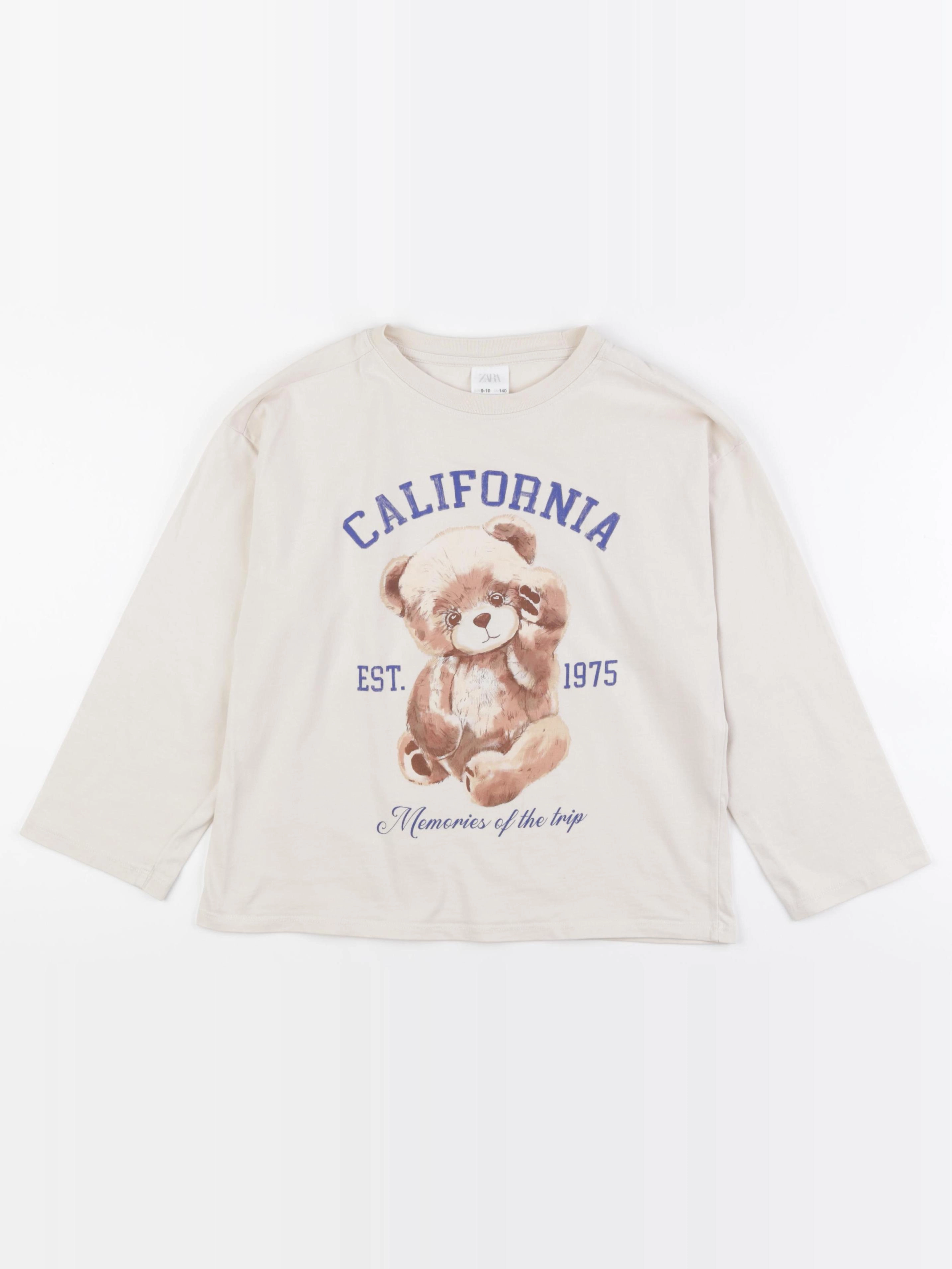 Zara - tee-shirt beige - 9/10 ans