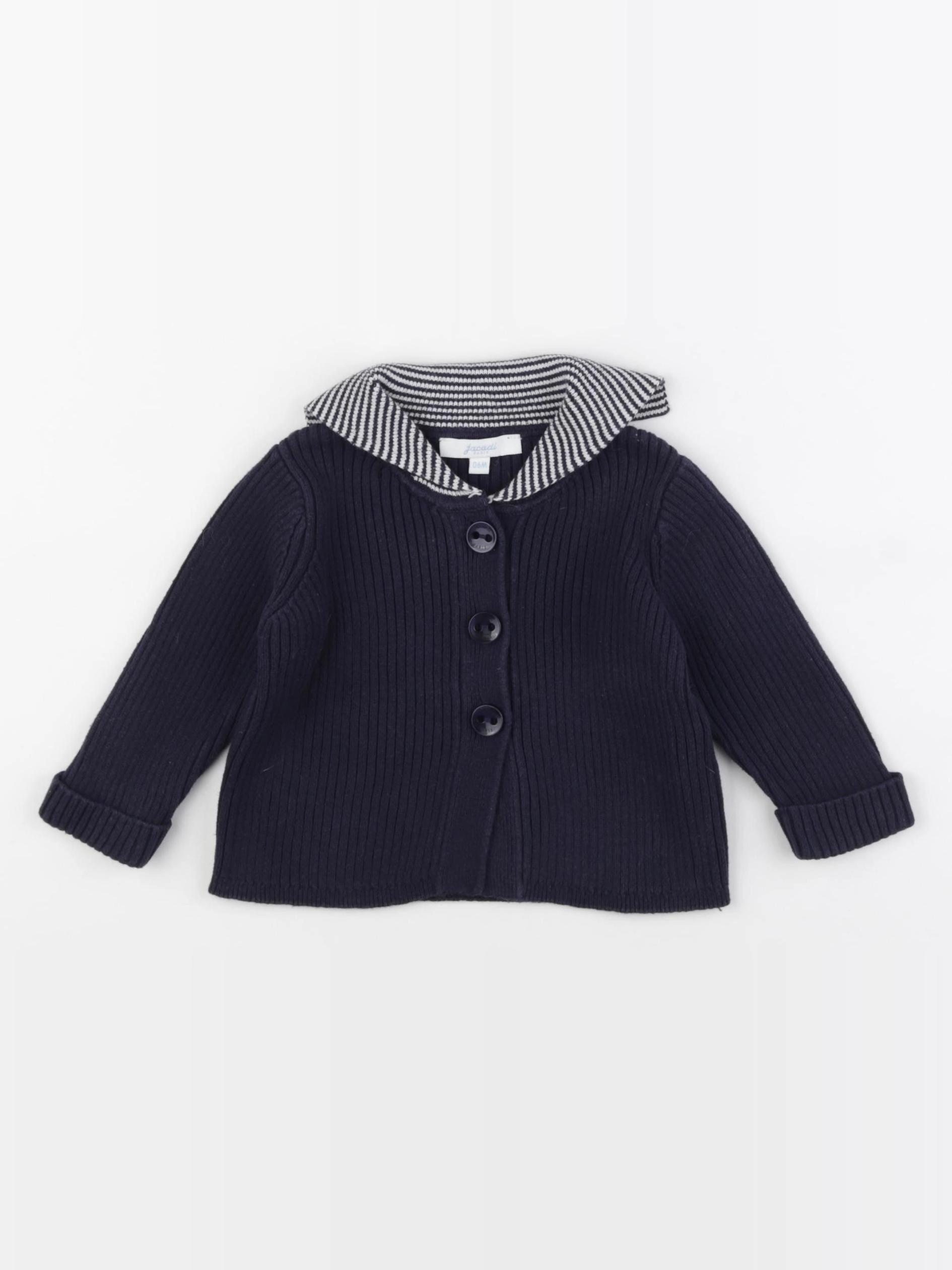 Jacadi - gilet bleu - 6 mois