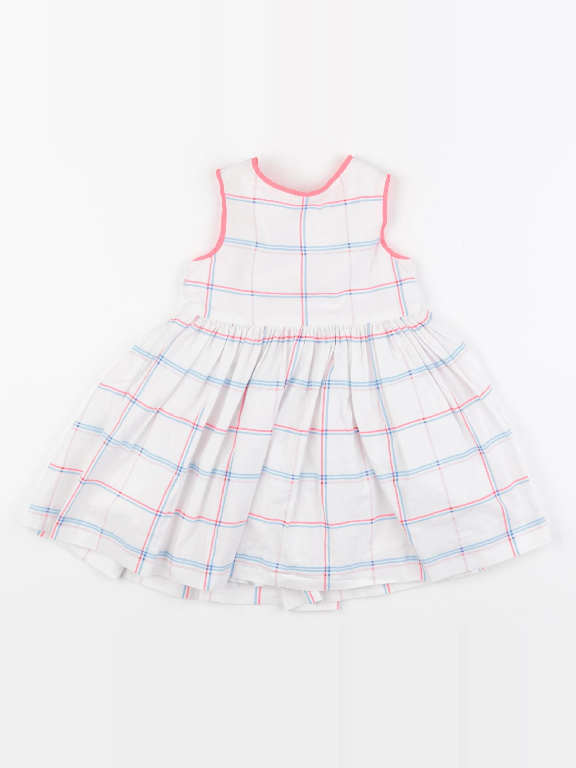 Jacadi - robe blanc, bleu, rose - 24 mois