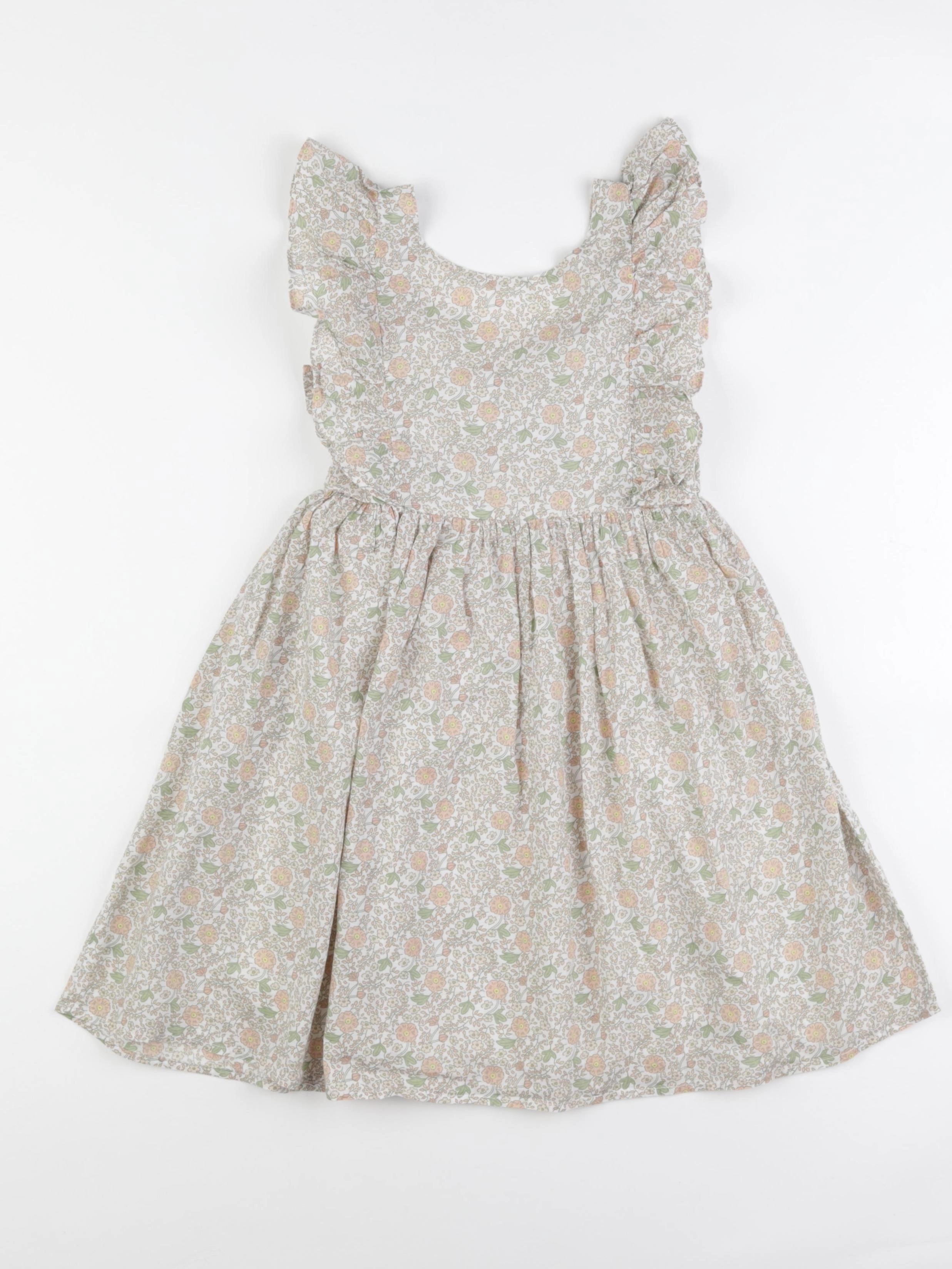 Vertbaudet - robe multicolore - 7/8 ans