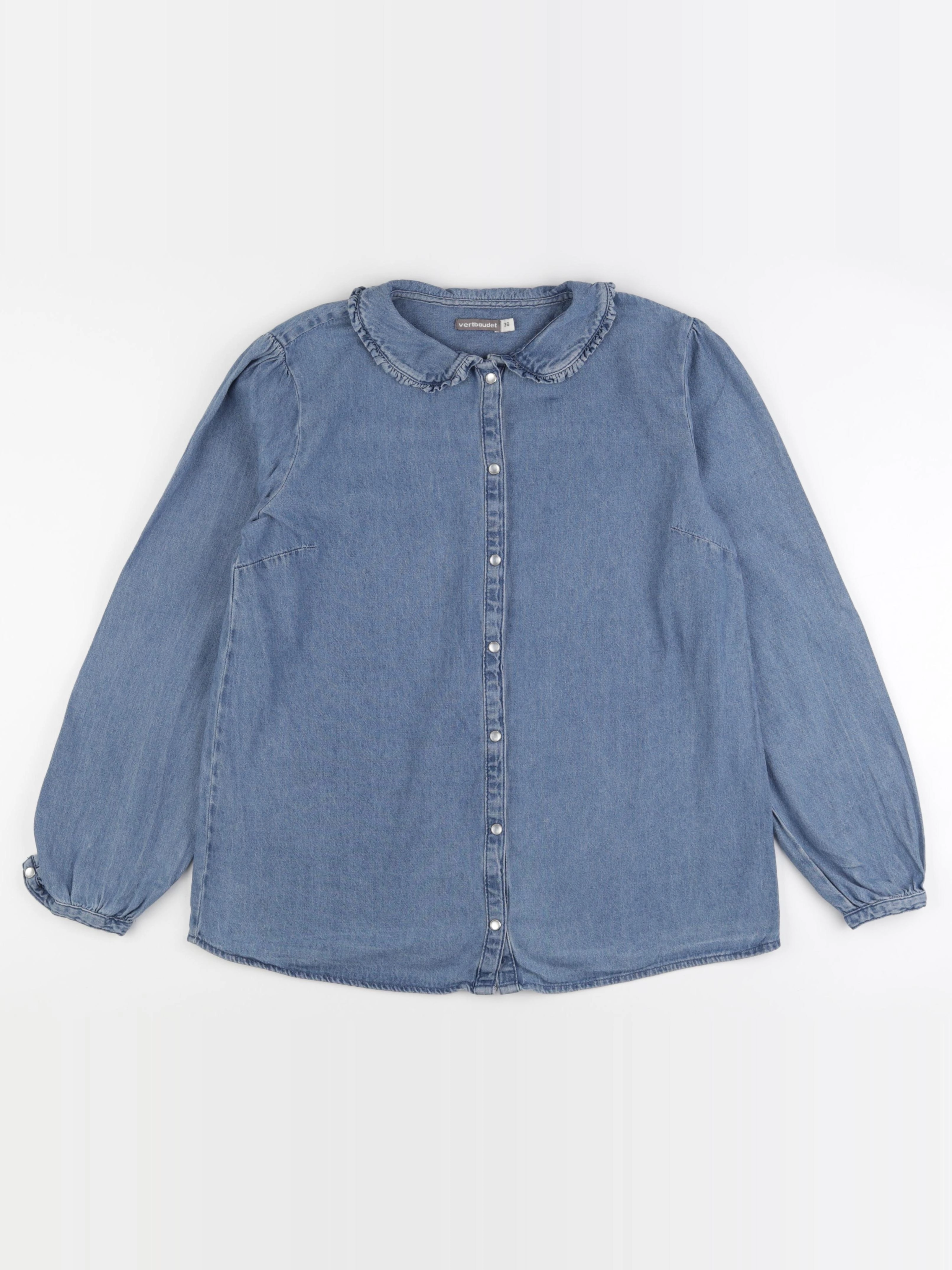 Vertbaudet - chemise grossesse bleu - 36