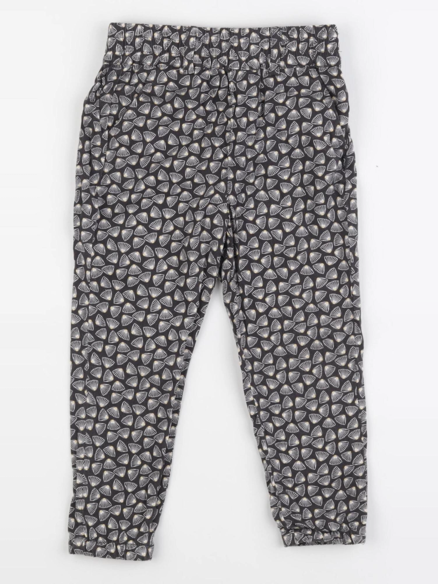 Okaidi - pantalon noir, jaune - 3 ans