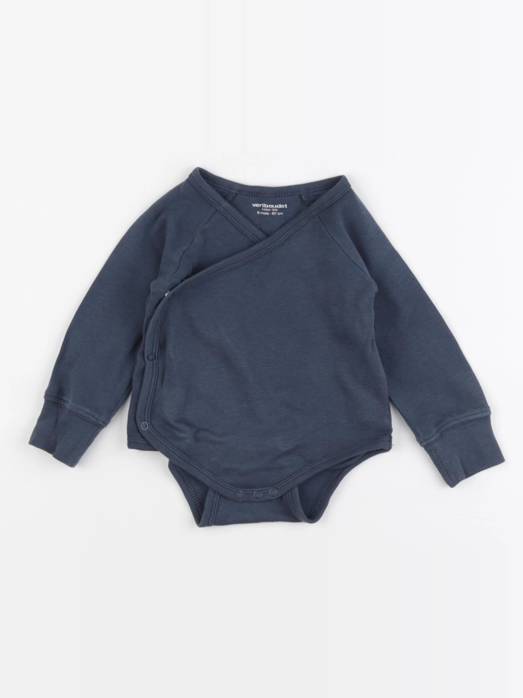 Vertbaudet - body bleu - 6 mois