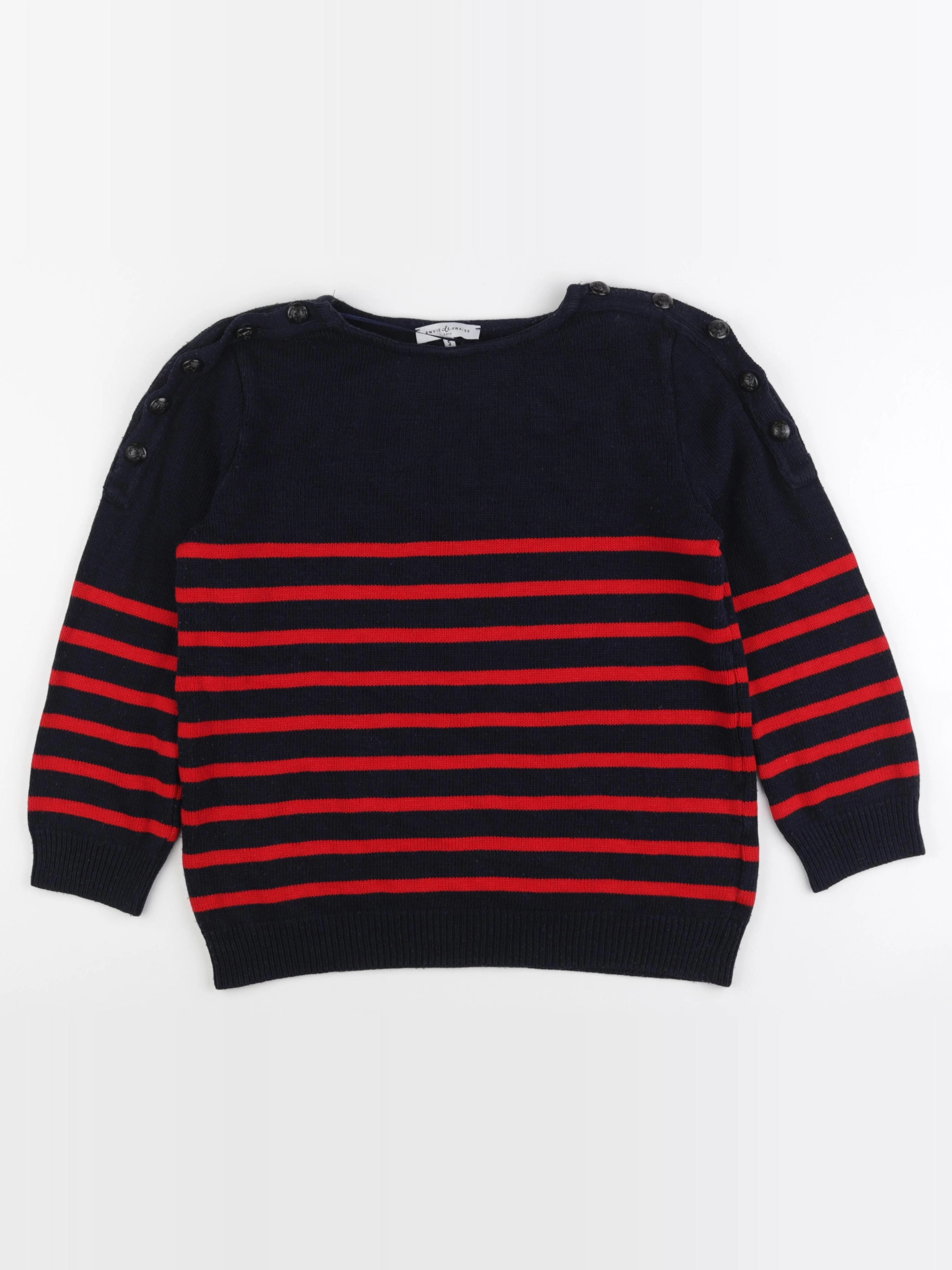 Envie de fraise - pull grossesse bleu, rouge - s