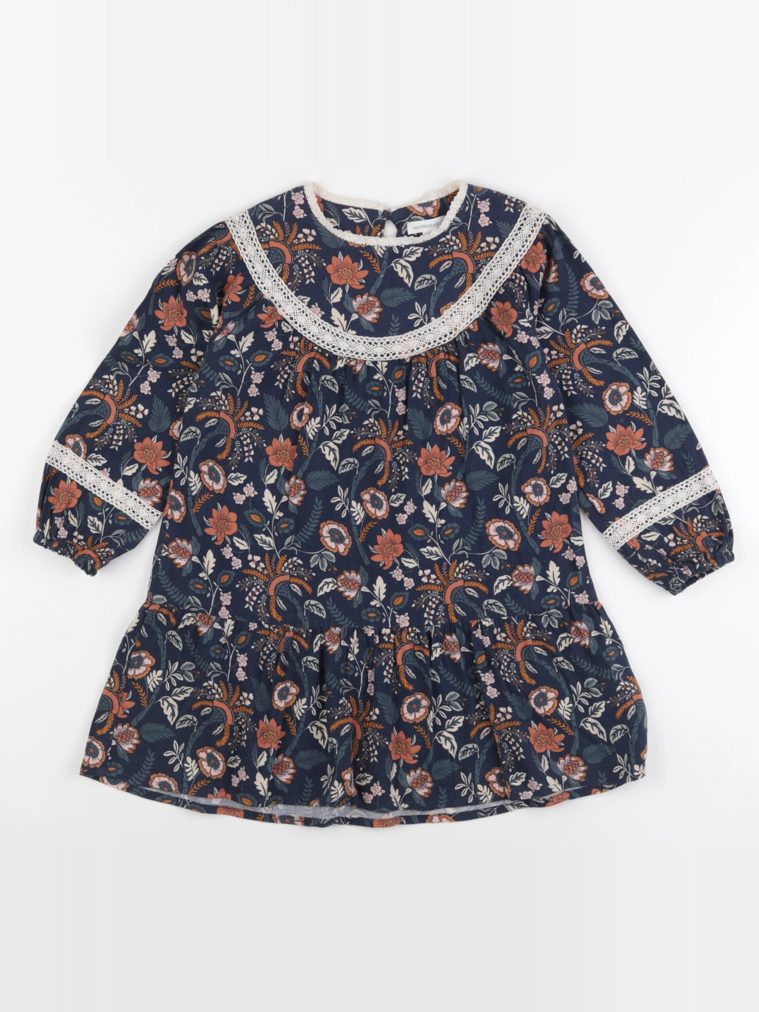 Vertbaudet - robe multicolore - 4 ans