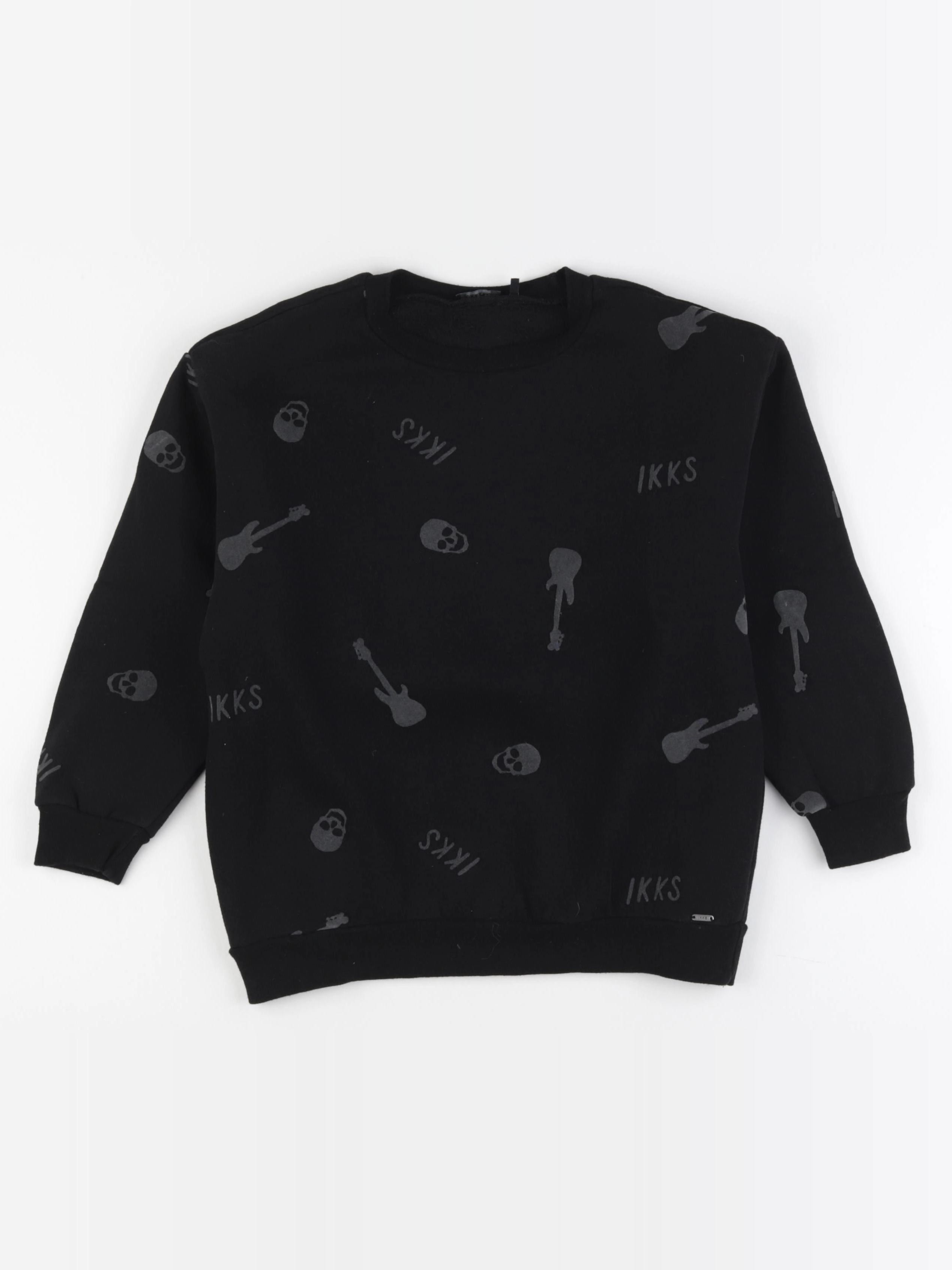 IKKS - sweat noir - 8 ans
