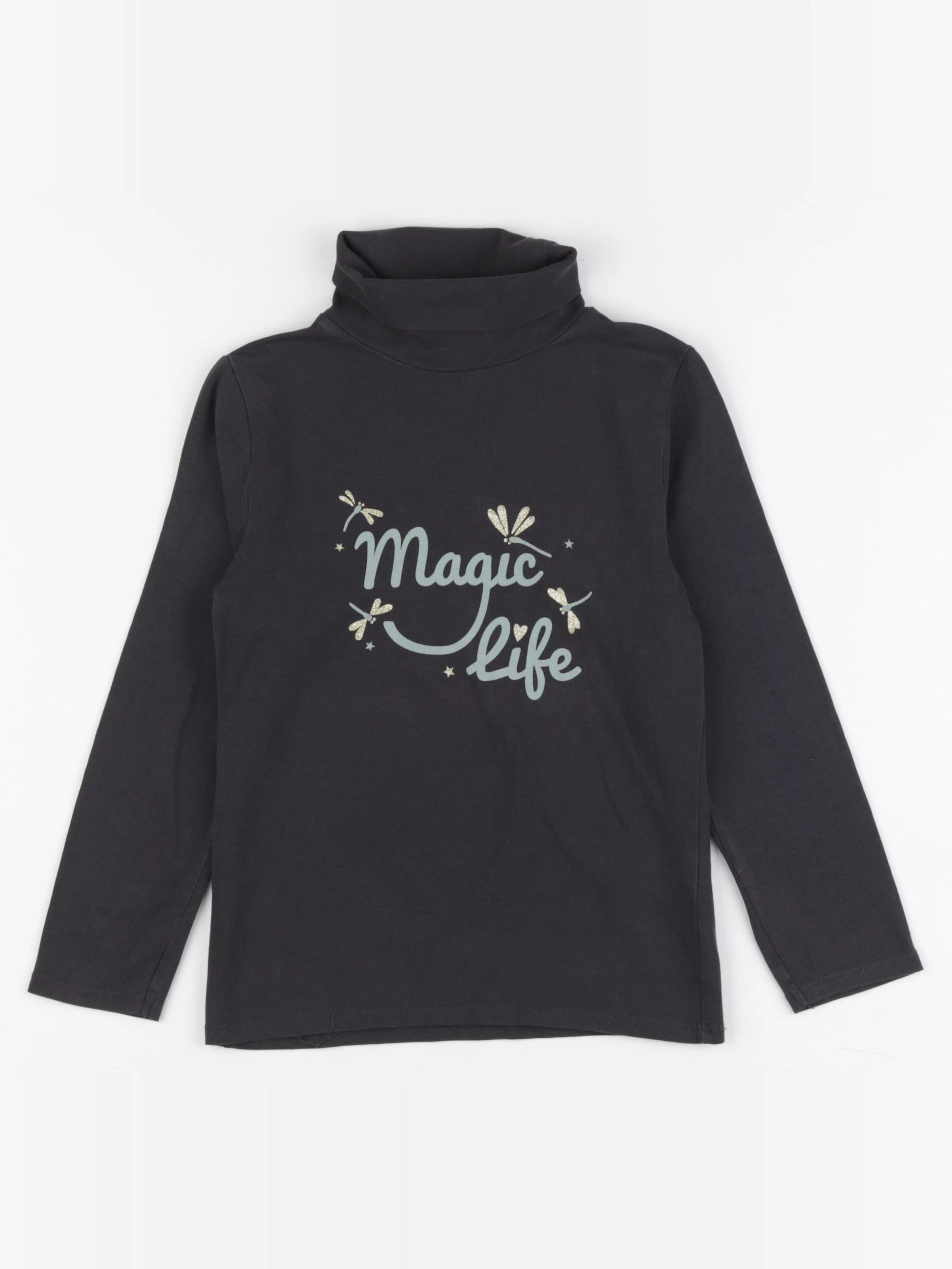 Vertbaudet - sous-pull gris - 6 ans