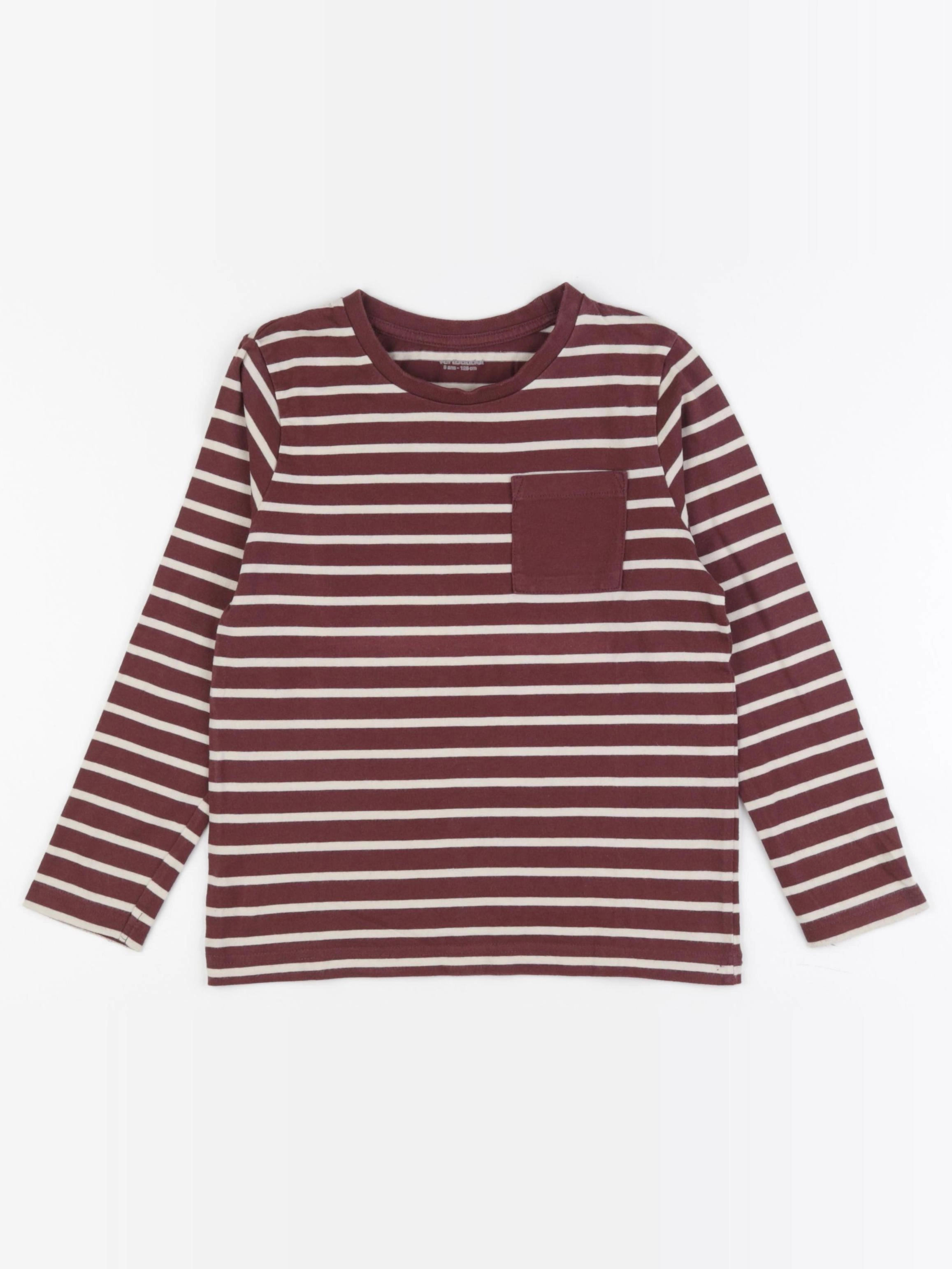 Vertbaudet - tee-shirt marron - 8 ans