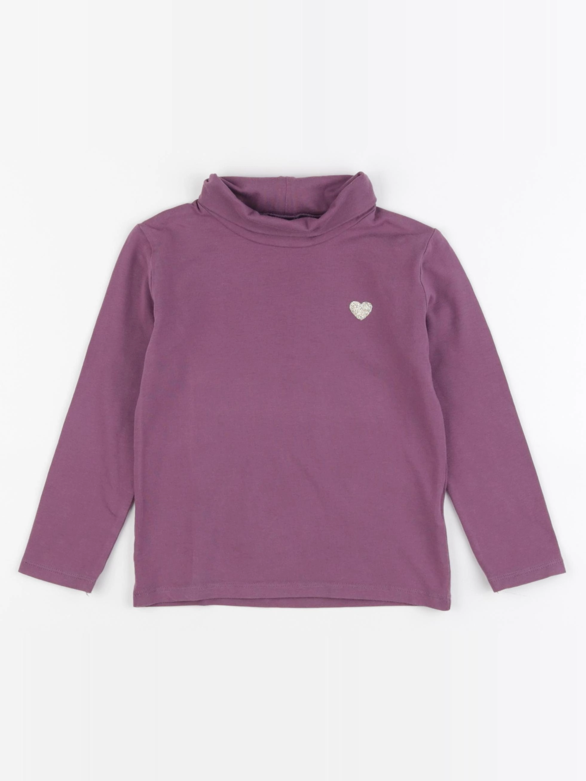 Vertbaudet - sous-pull violet - 4 ans