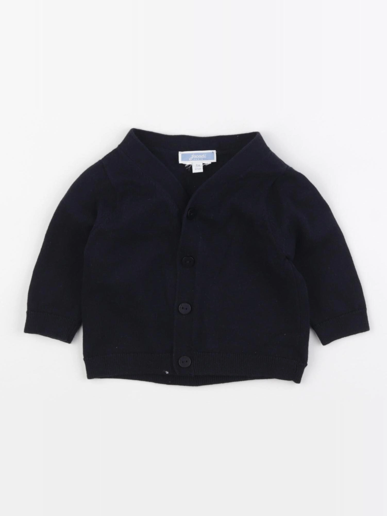 Jacadi - gilet bleu - 6 mois