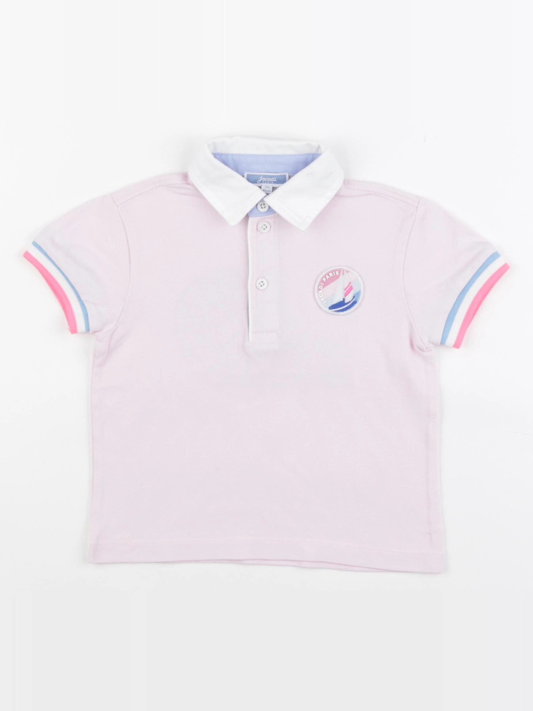 Jacadi - polo imprimé au dos rose - 3 ans