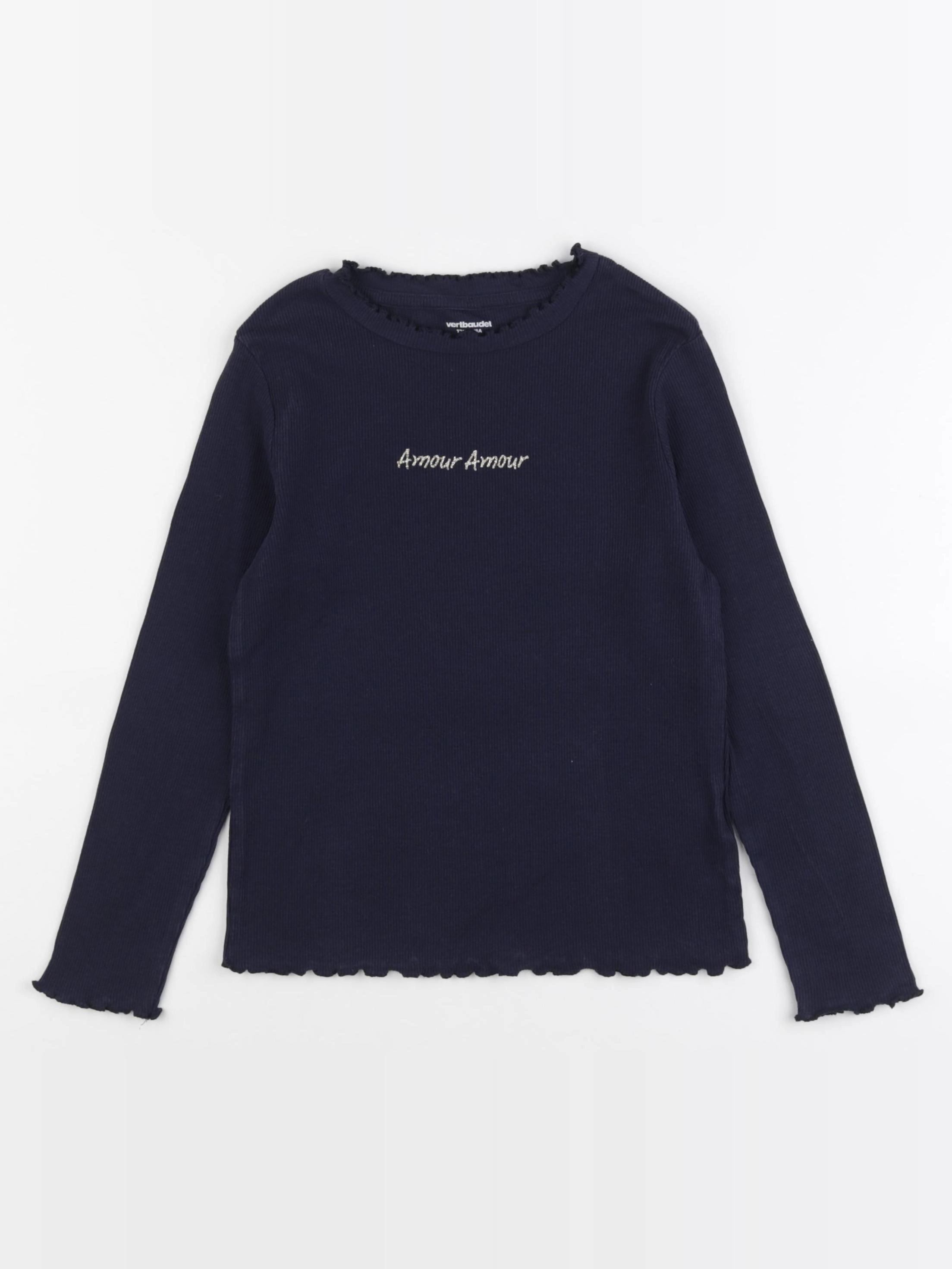 Vertbaudet - tee-shirt bleu - 8 ans