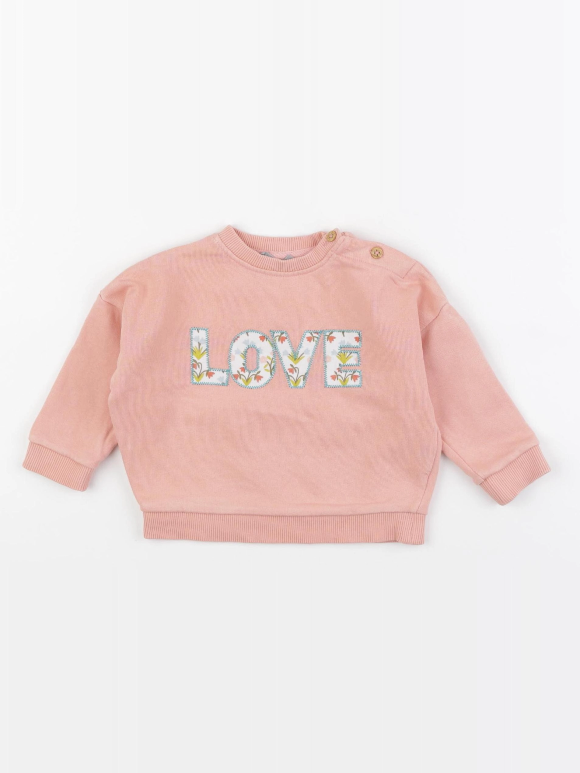 Boutchou - sweat rose - 6 mois