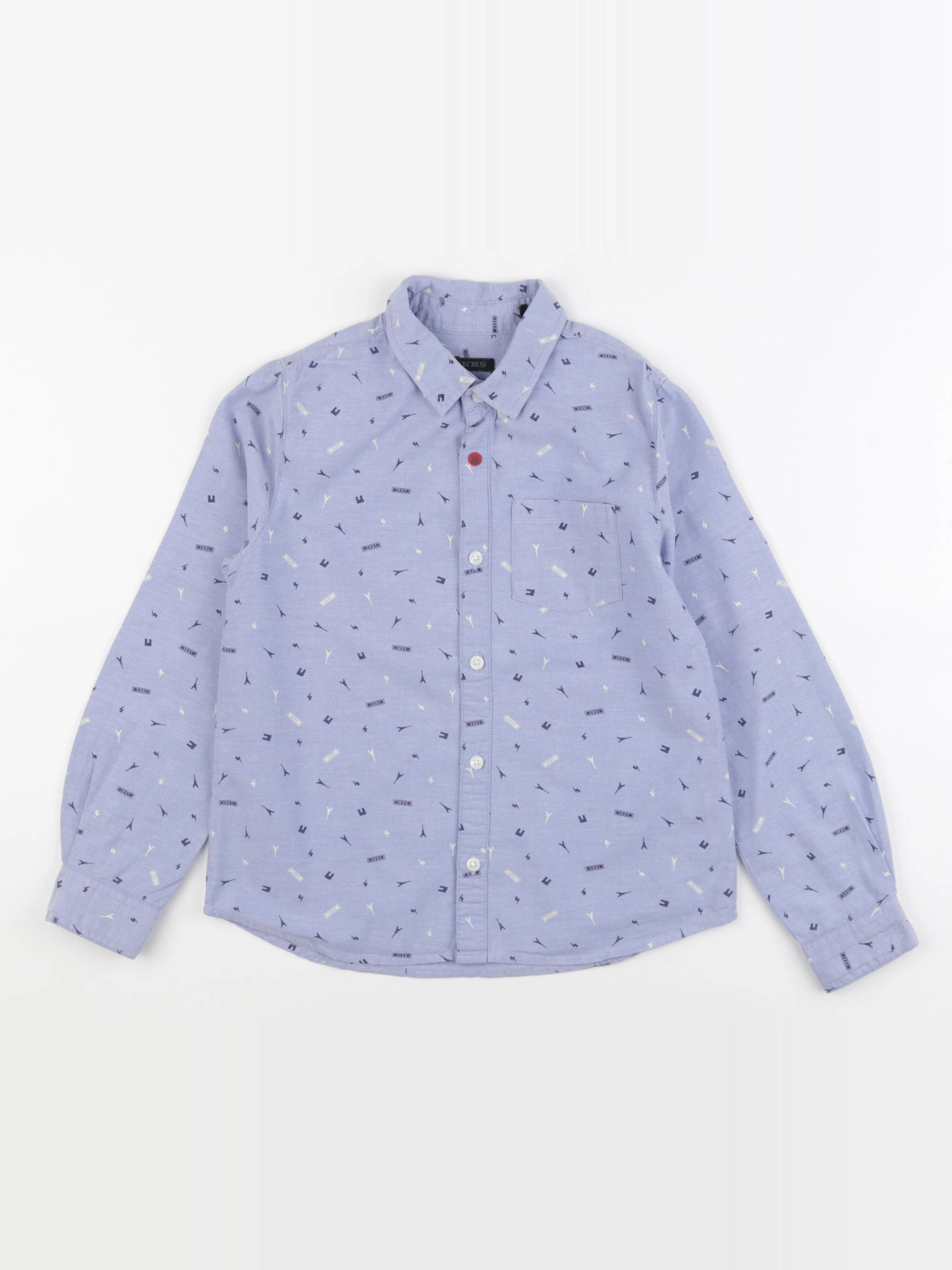 IKKS - chemise bleu - 8 ans