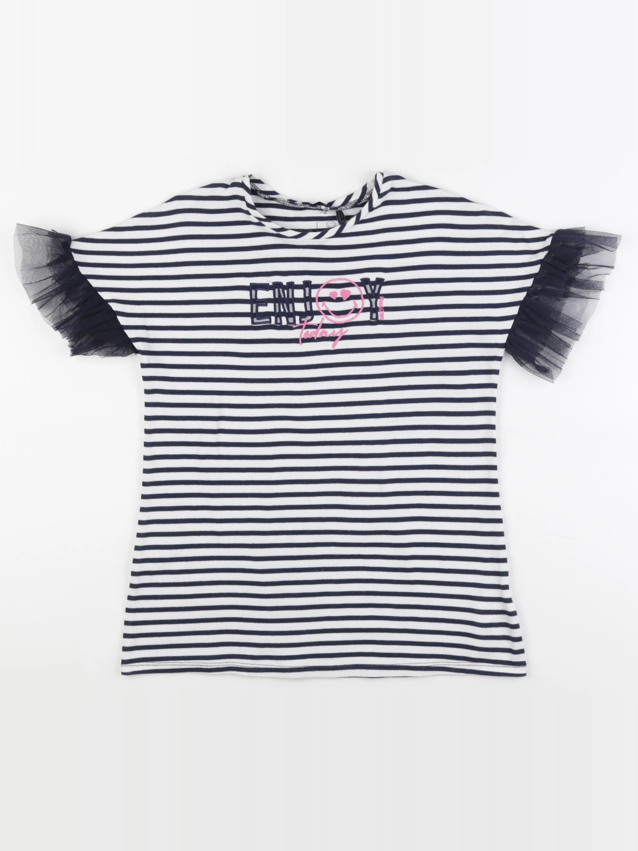 IKKS - robe blanc, bleu - 6 ans