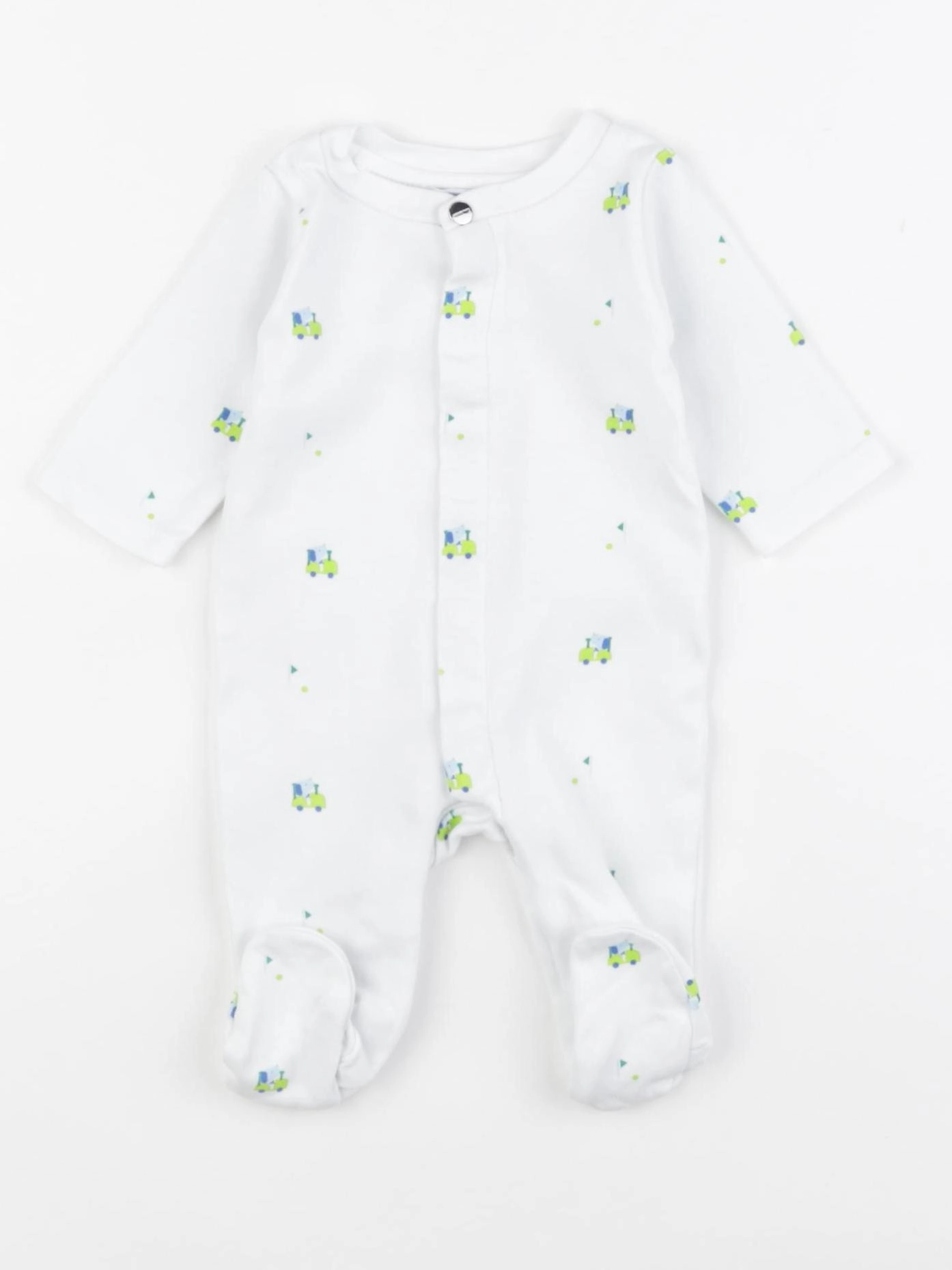 Jacadi - pyjama coton blanc - 1 mois