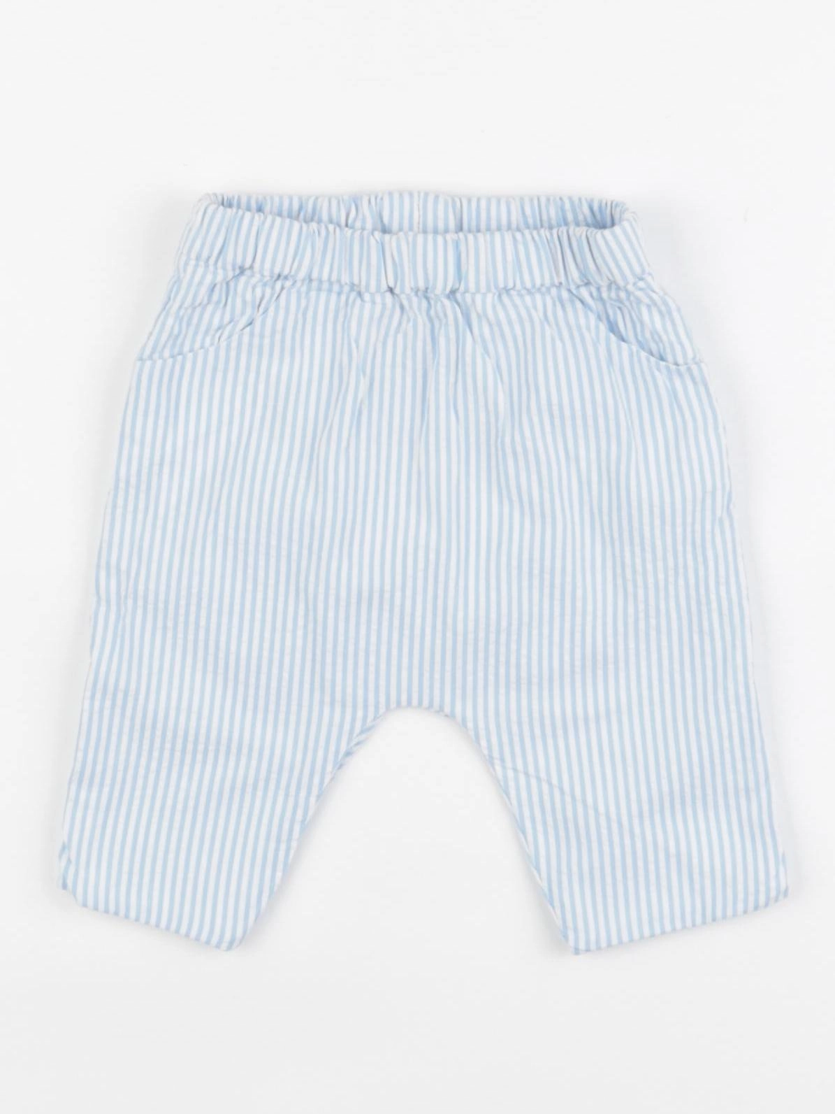 Jacadi - short bleu, blanc - 3 mois