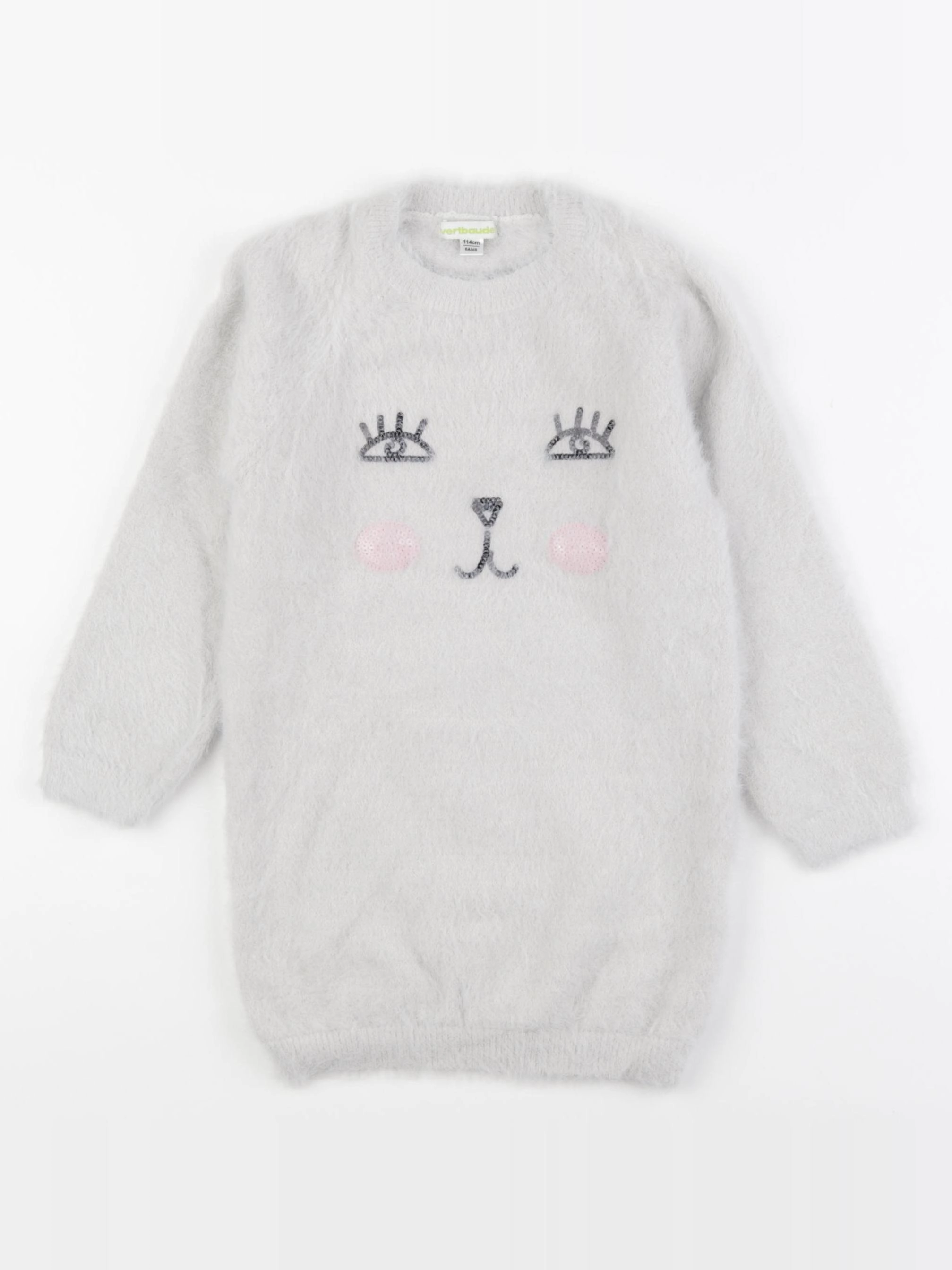 Vertbaudet - robe gris - 6 ans