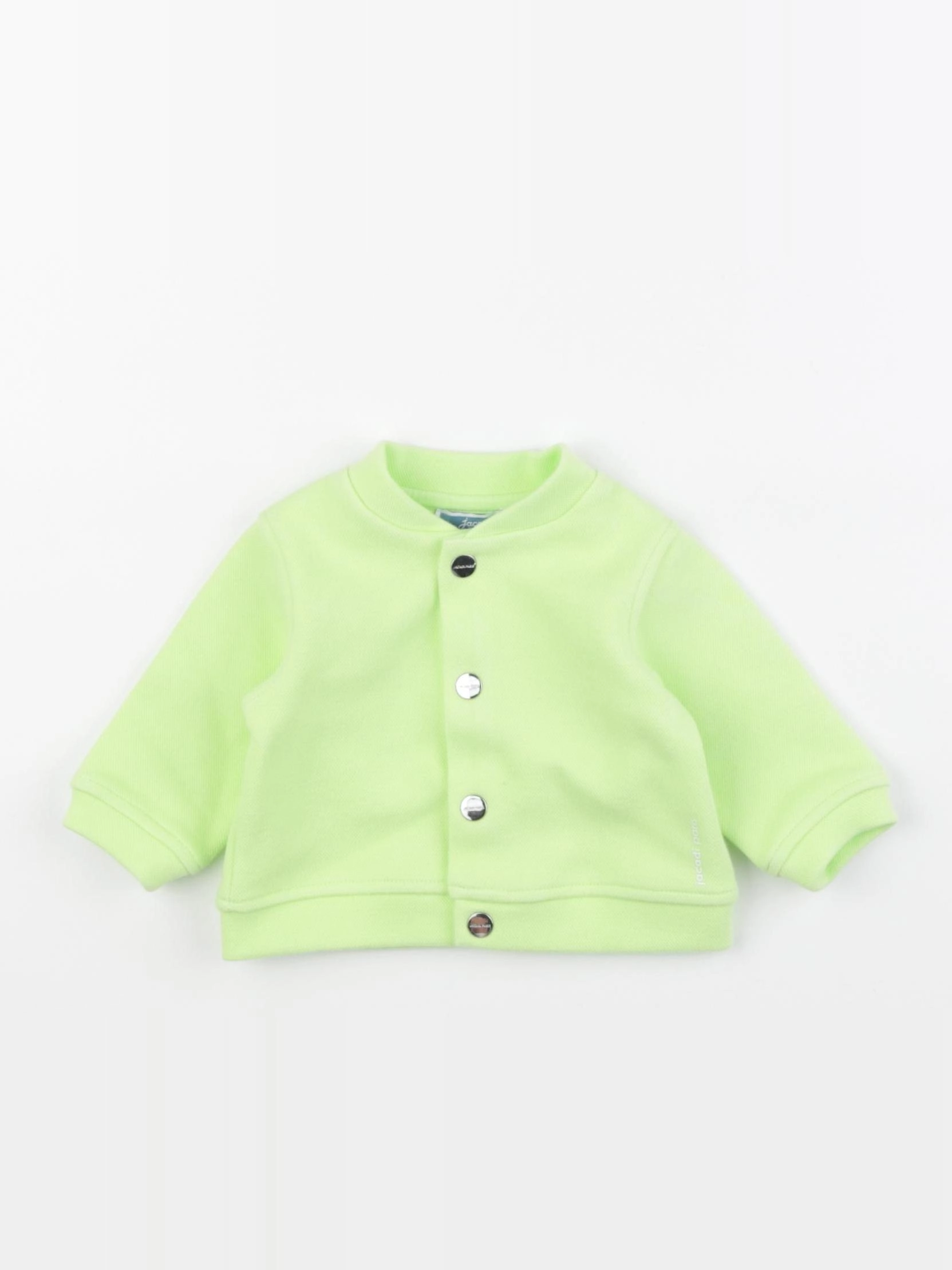 Jacadi - sweat vert fluo - 3 mois