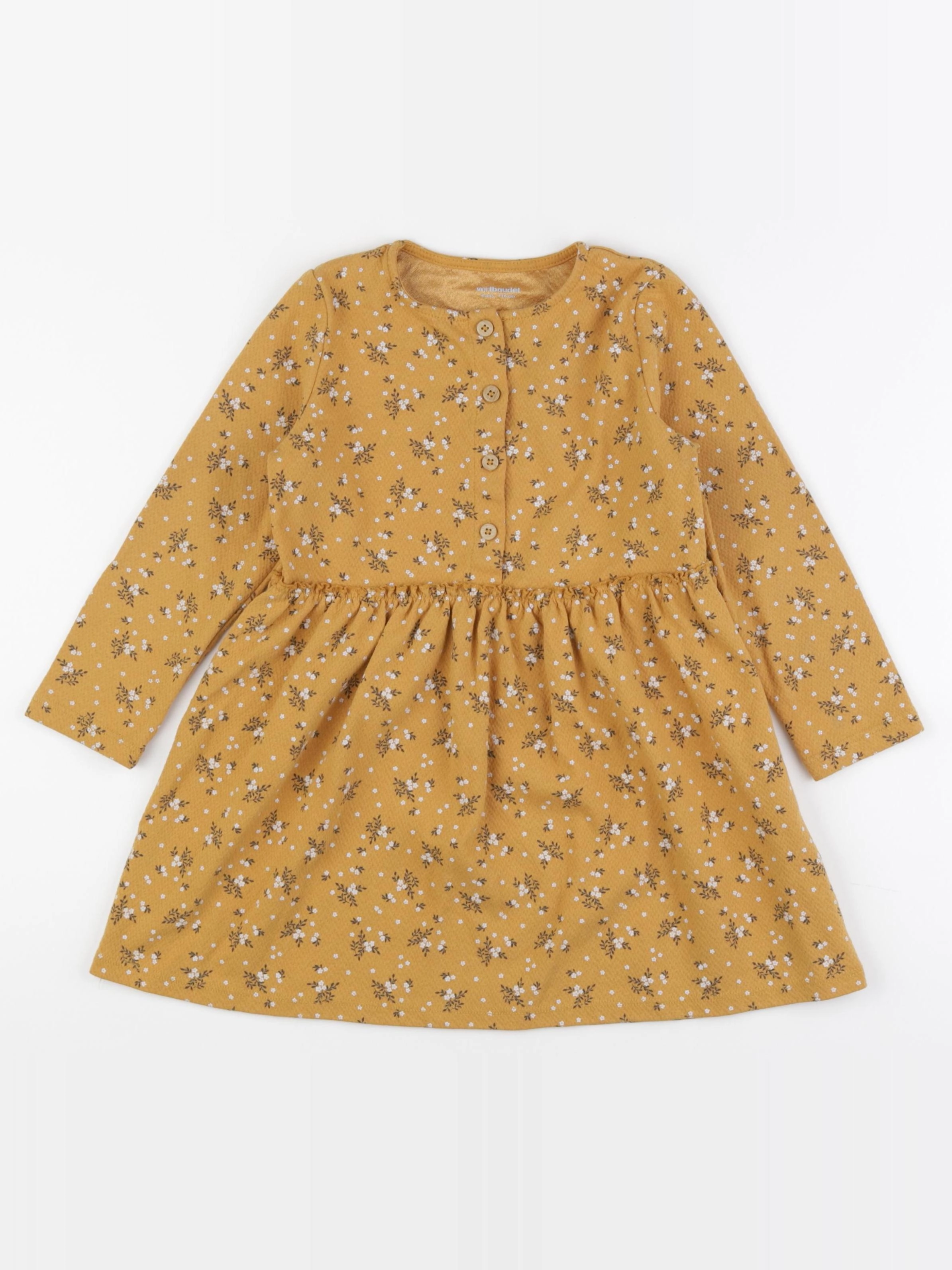 Vertbaudet - robe jaune - 6 ans