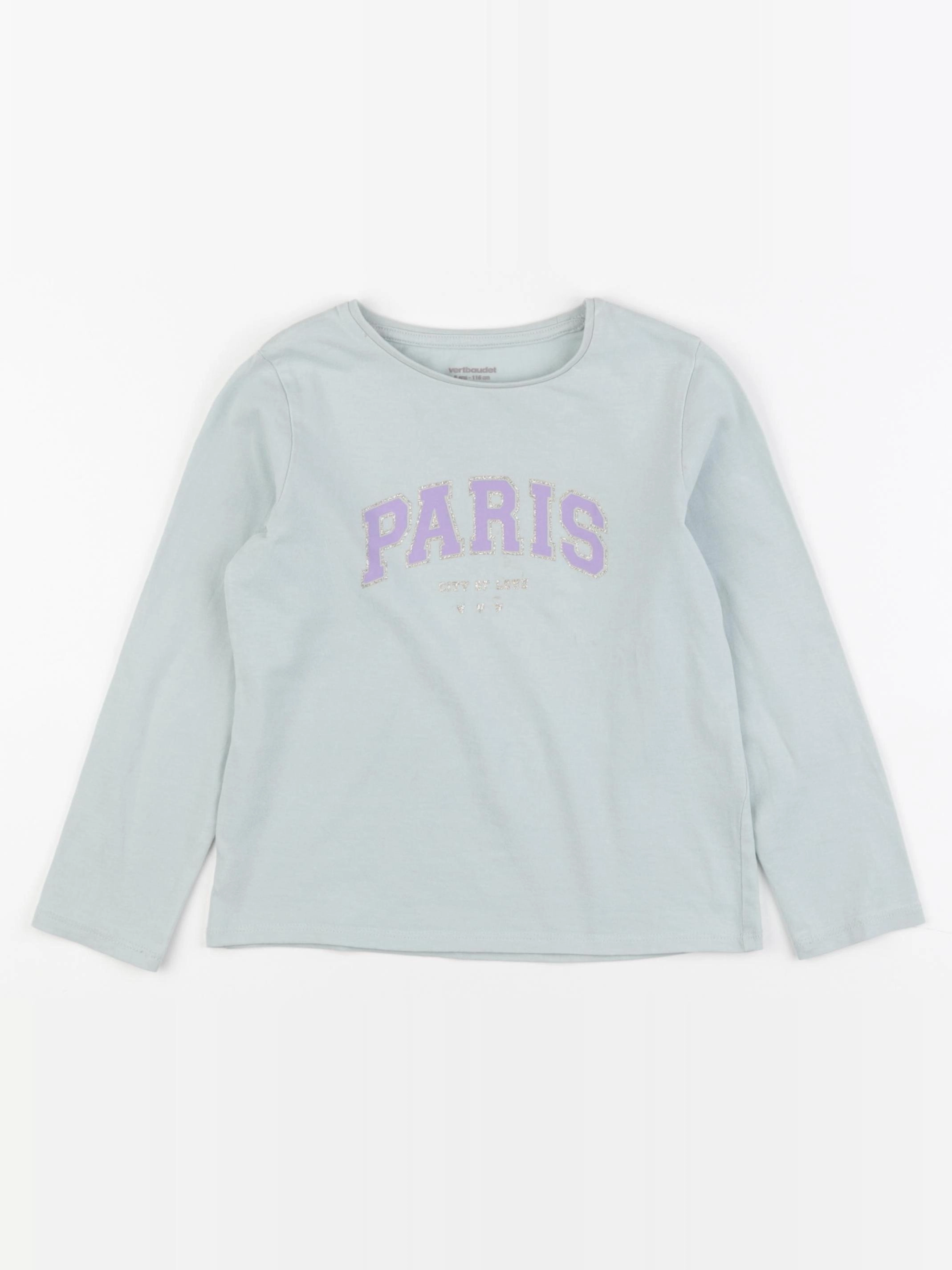 Vertbaudet - tee-shirt vert - 6 ans