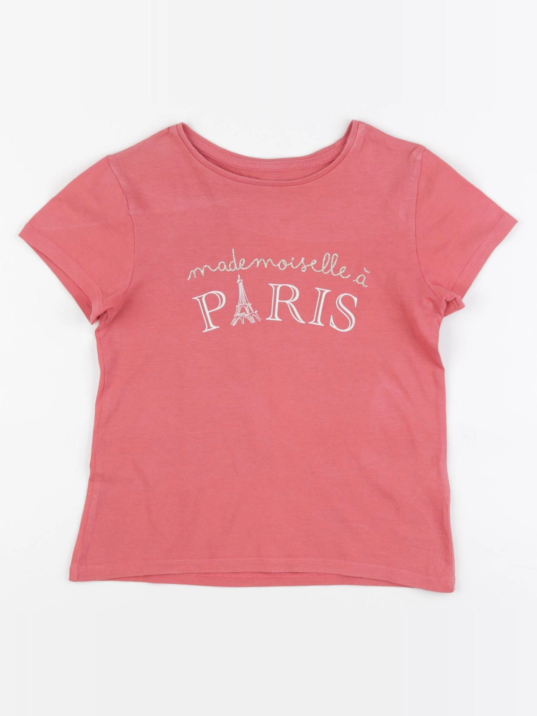Vertbaudet - tee-shirt rose - 6 ans