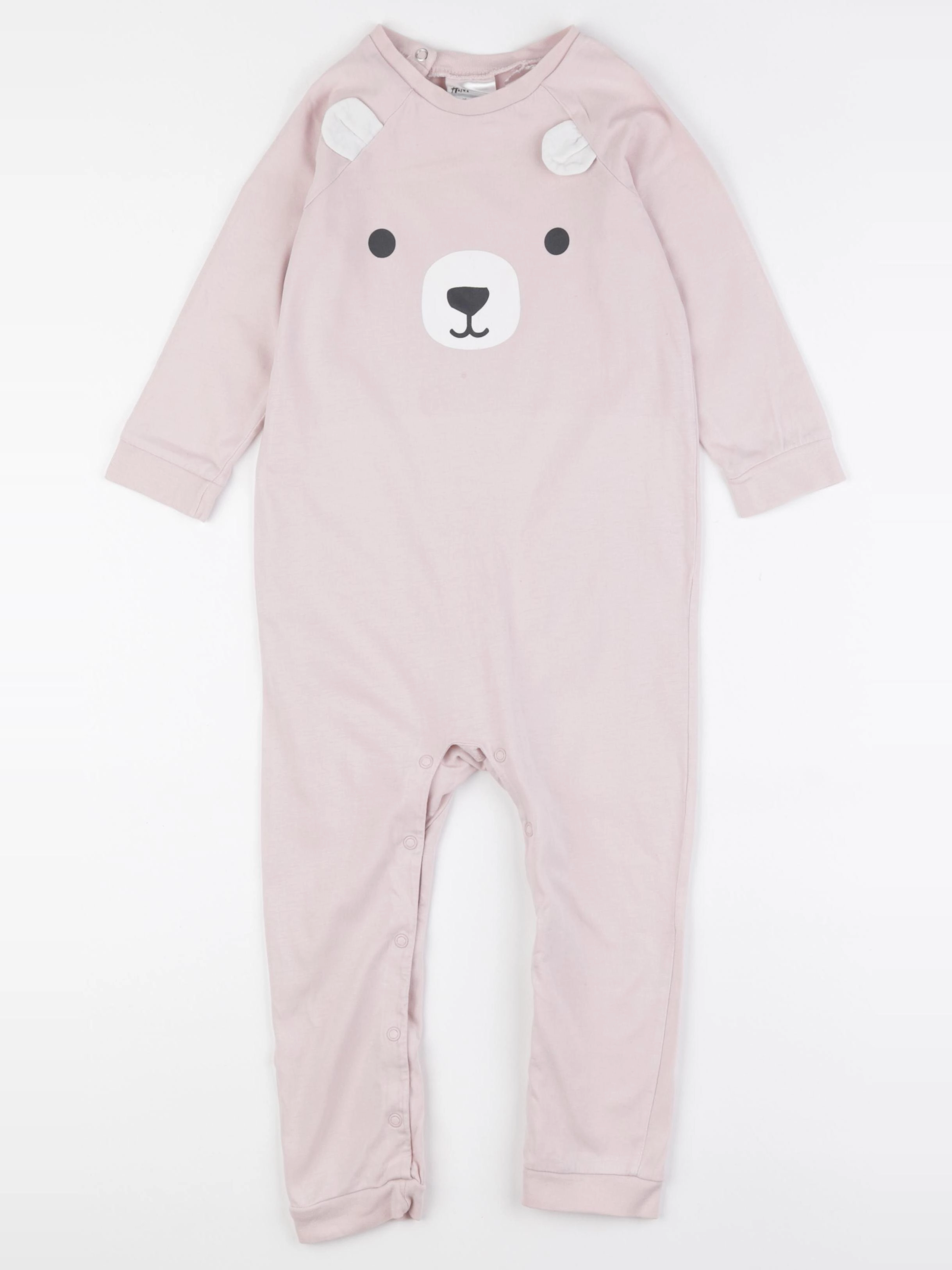 H&M - pyjama coton rose - 2/3 ans