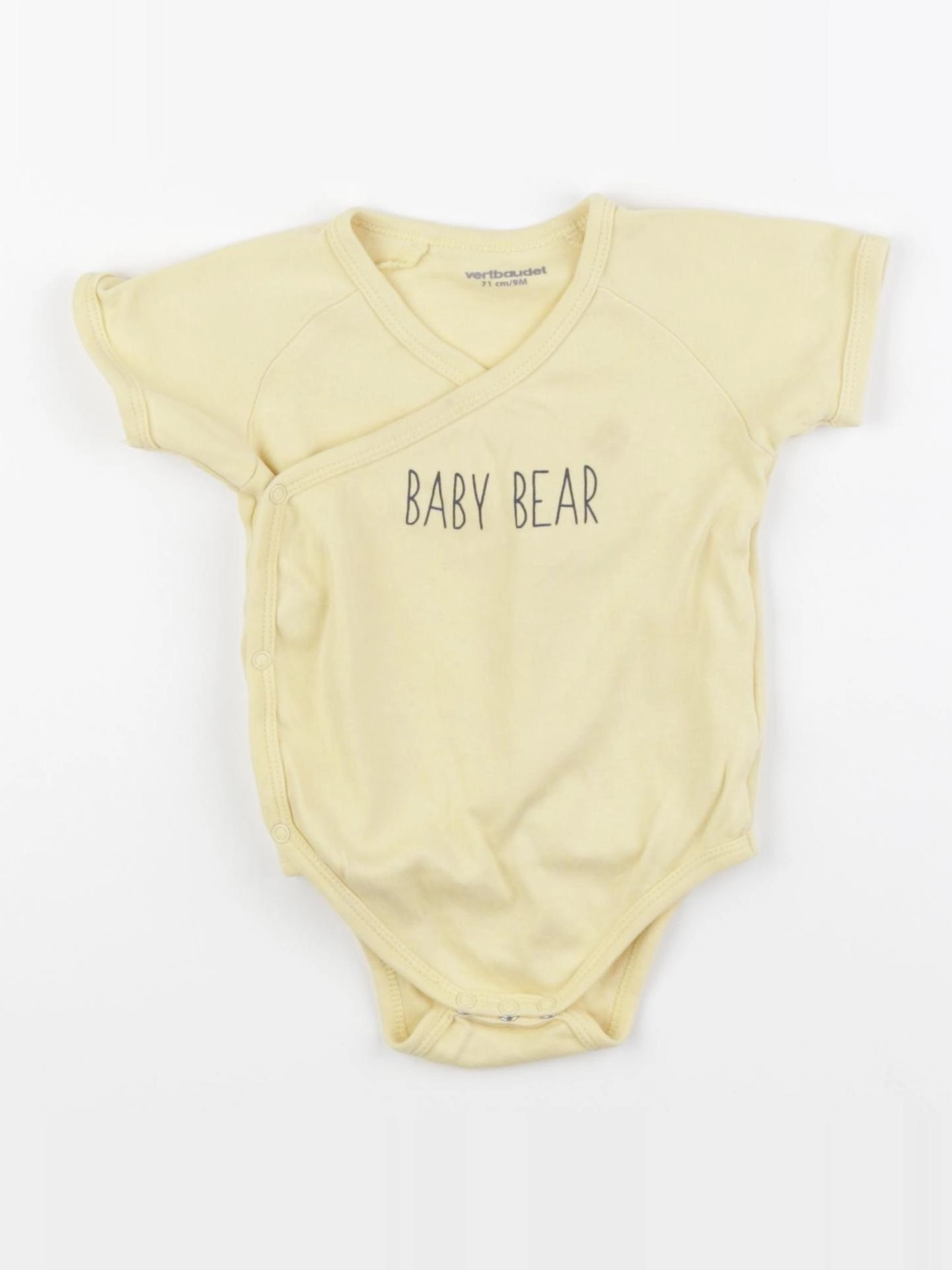 Vertbaudet - body jaune - 9 mois