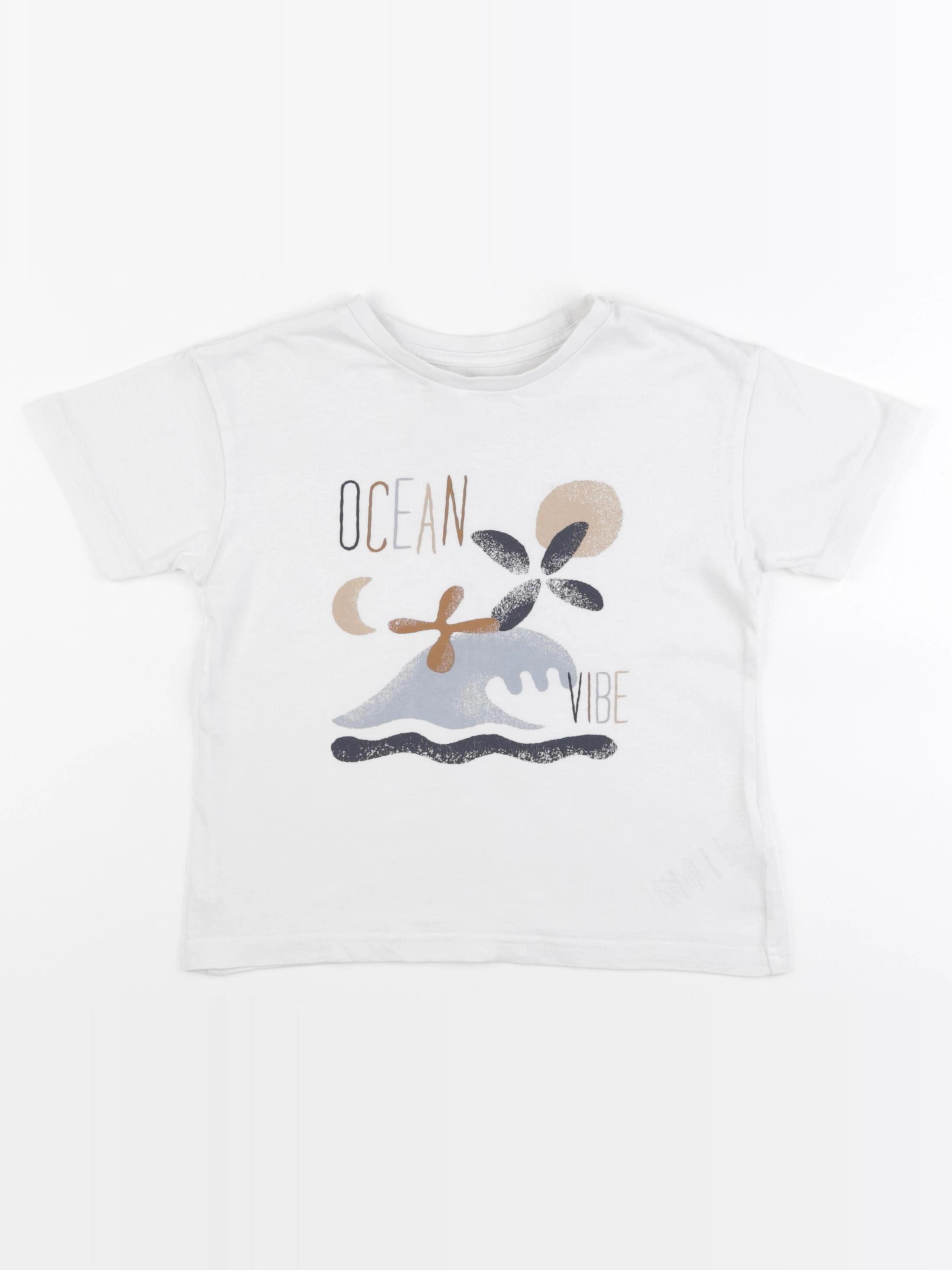 Vertbaudet - tee-shirt blanc - 5 ans